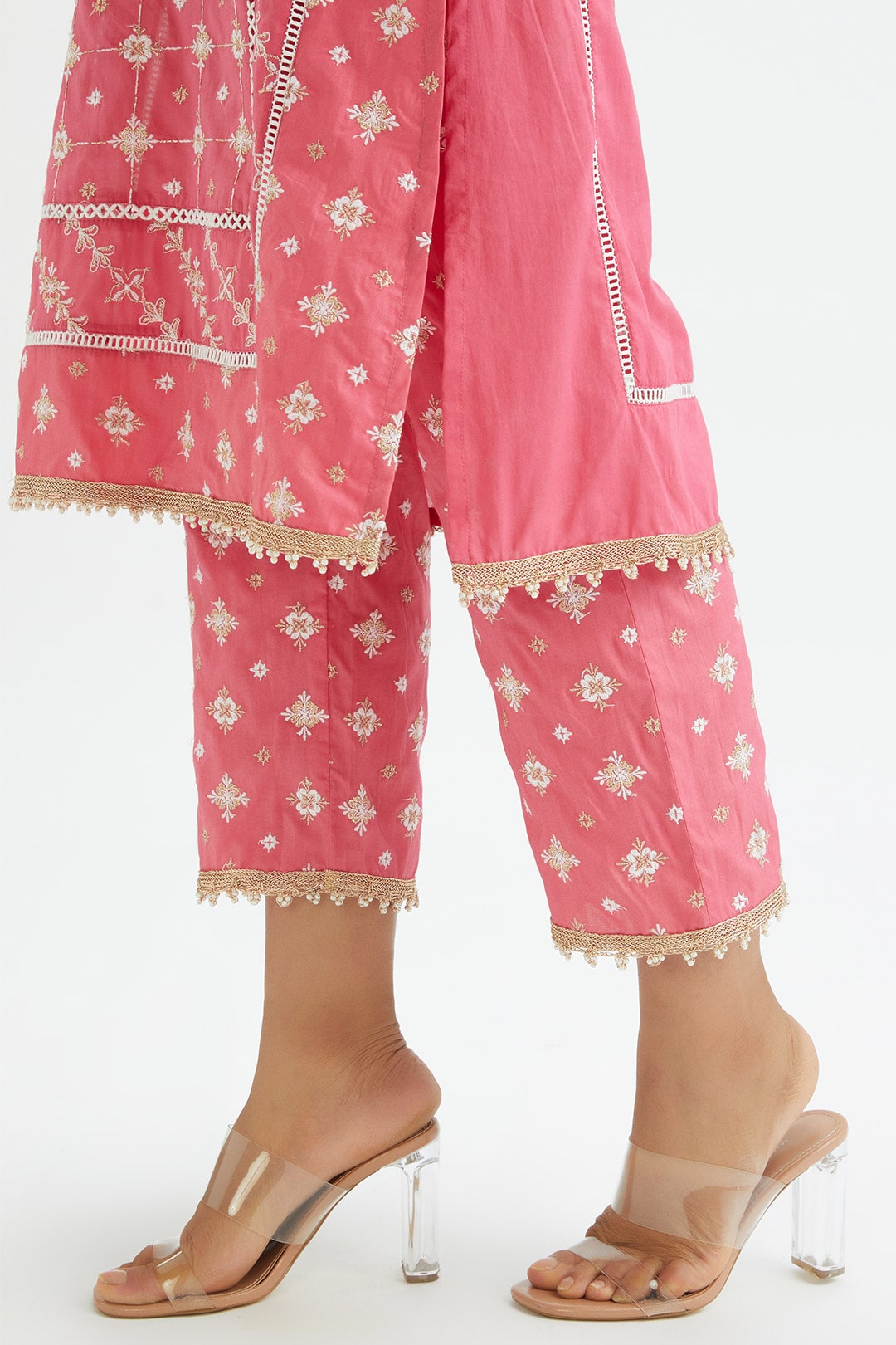 Pelican Supima Cotton Pink Kurta Set