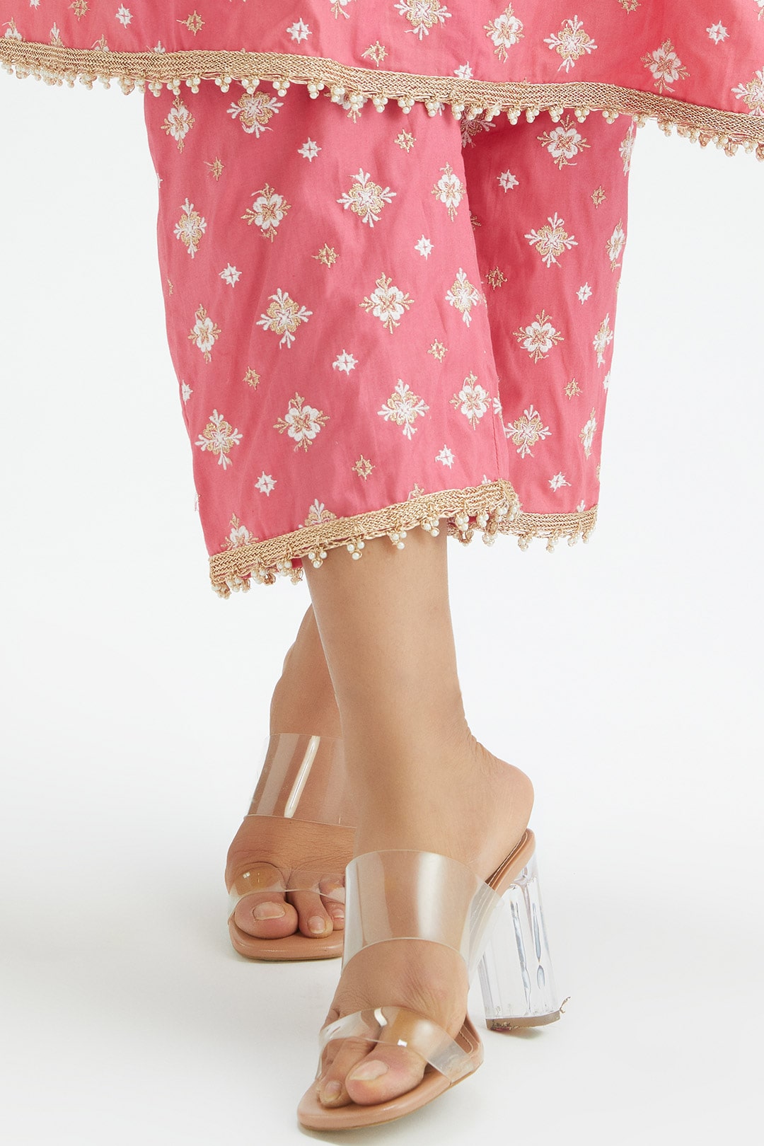 Pelican Supima Cotton Pink Kurta Set