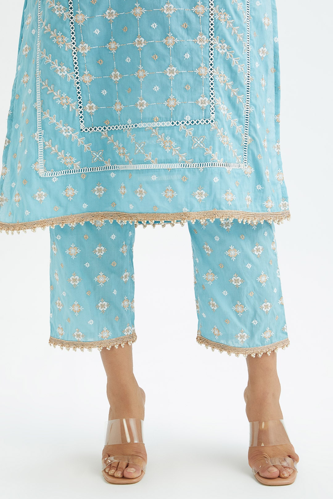 Pelican Supima Cotton Blue Kurta Set