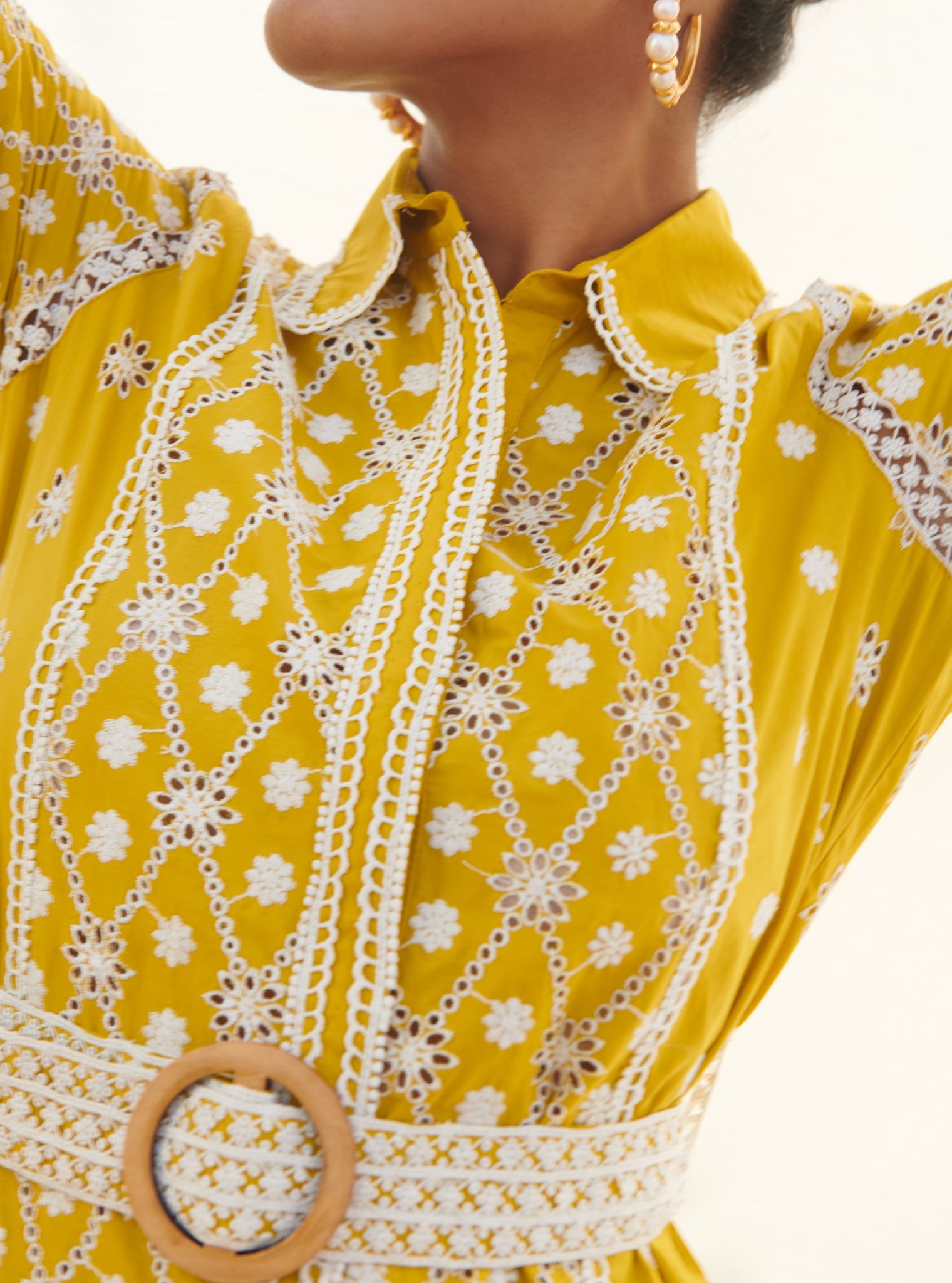 Periwinkle Supima Cotton Yellow Dress