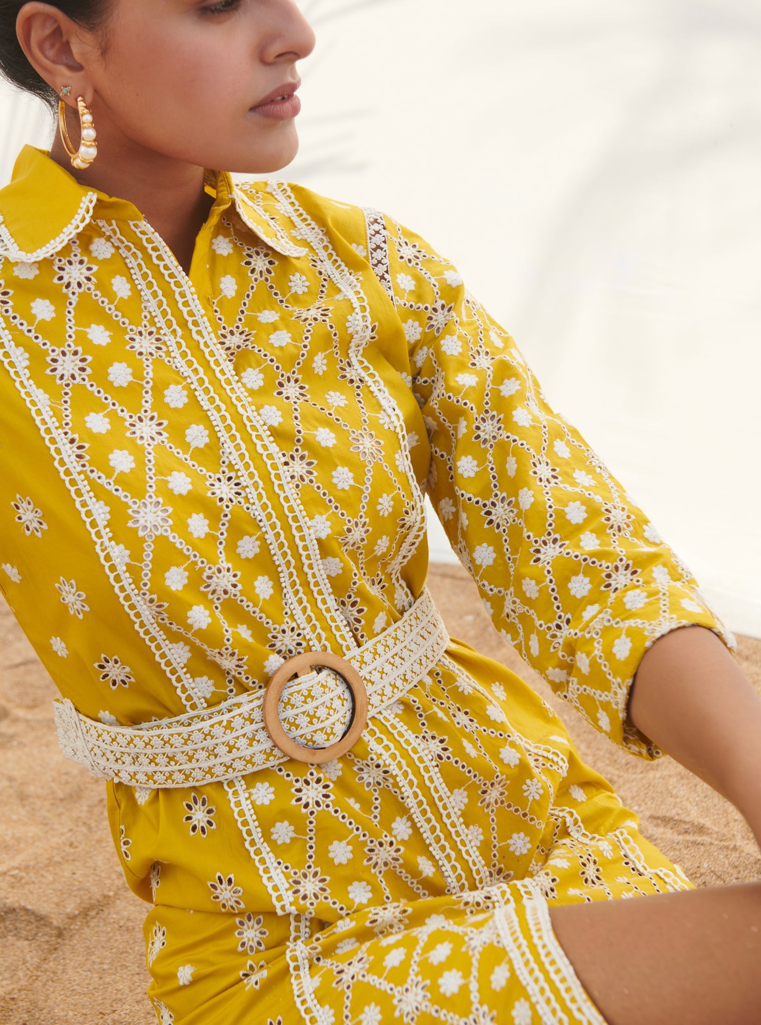 Periwinkle Supima Cotton Yellow Dress