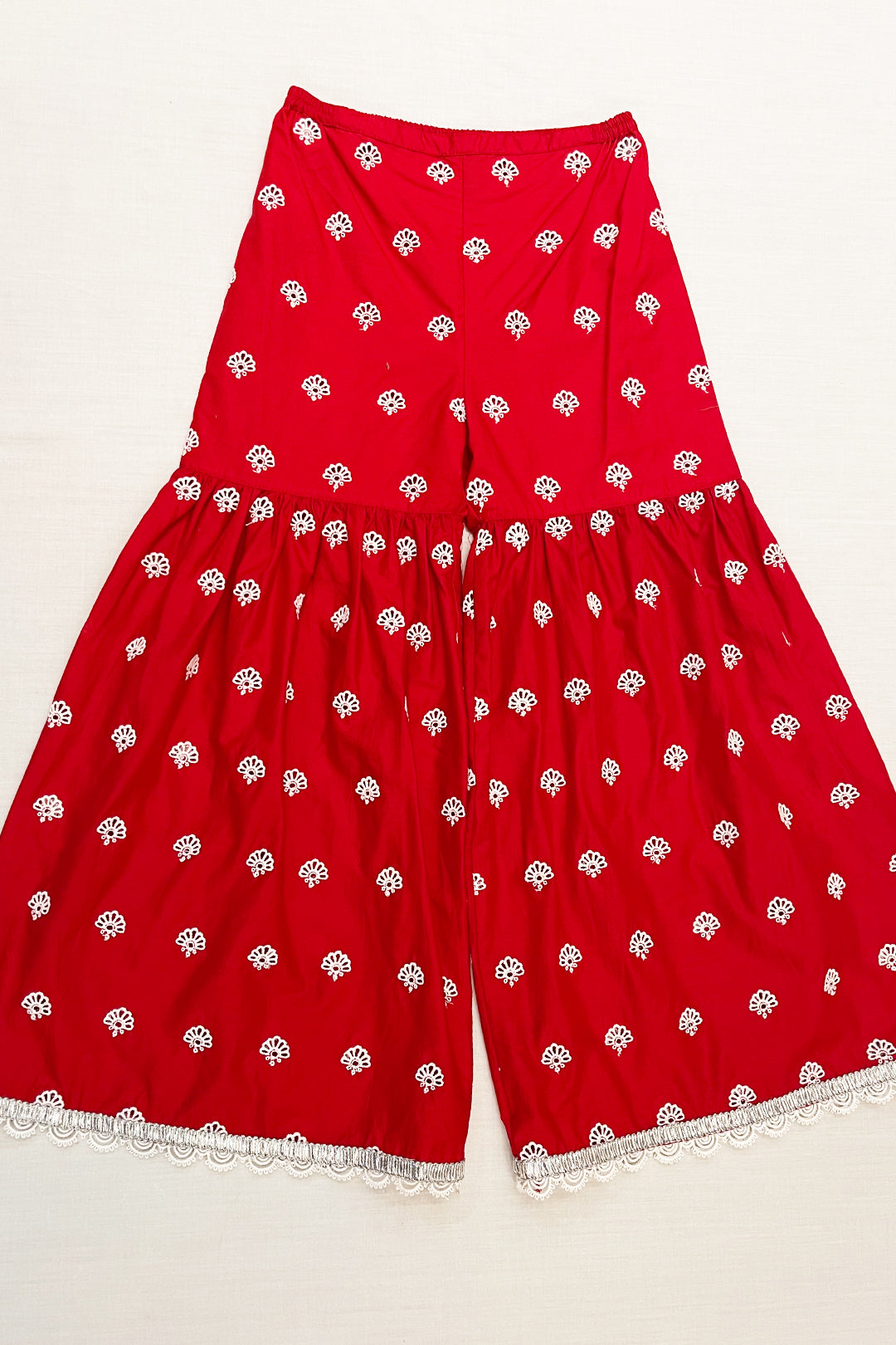 Dione Supima Cotton Red Garara Set