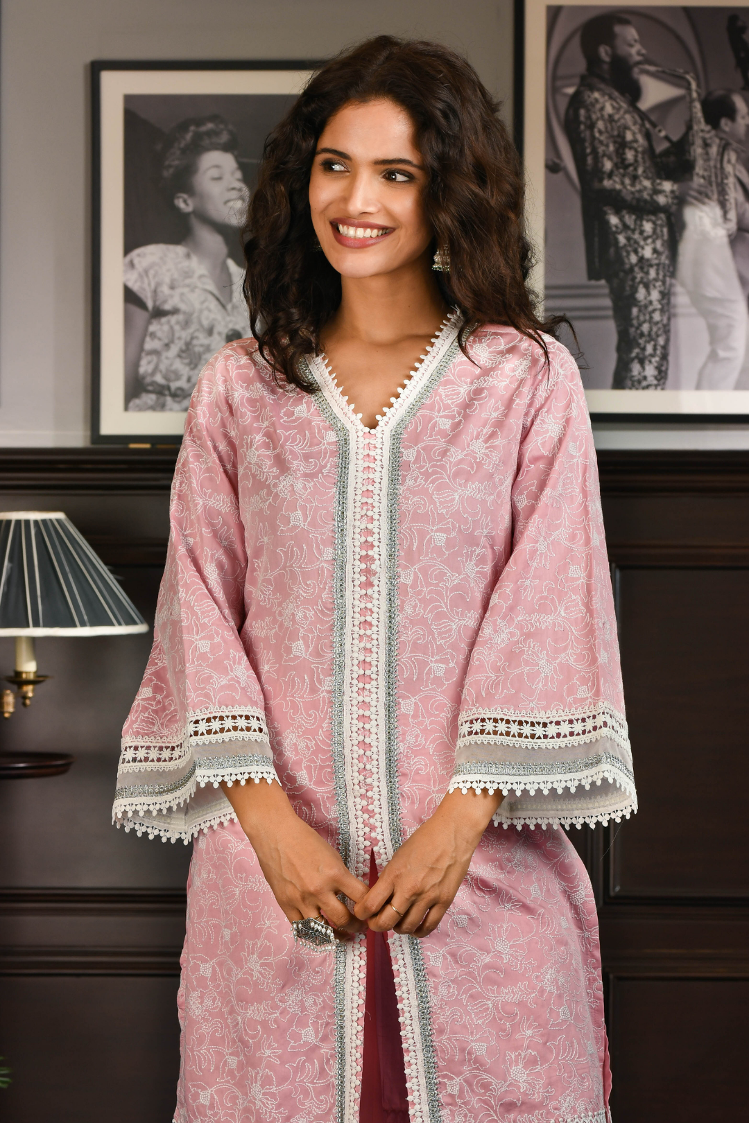 PIMA SATIN RAFA KURTA