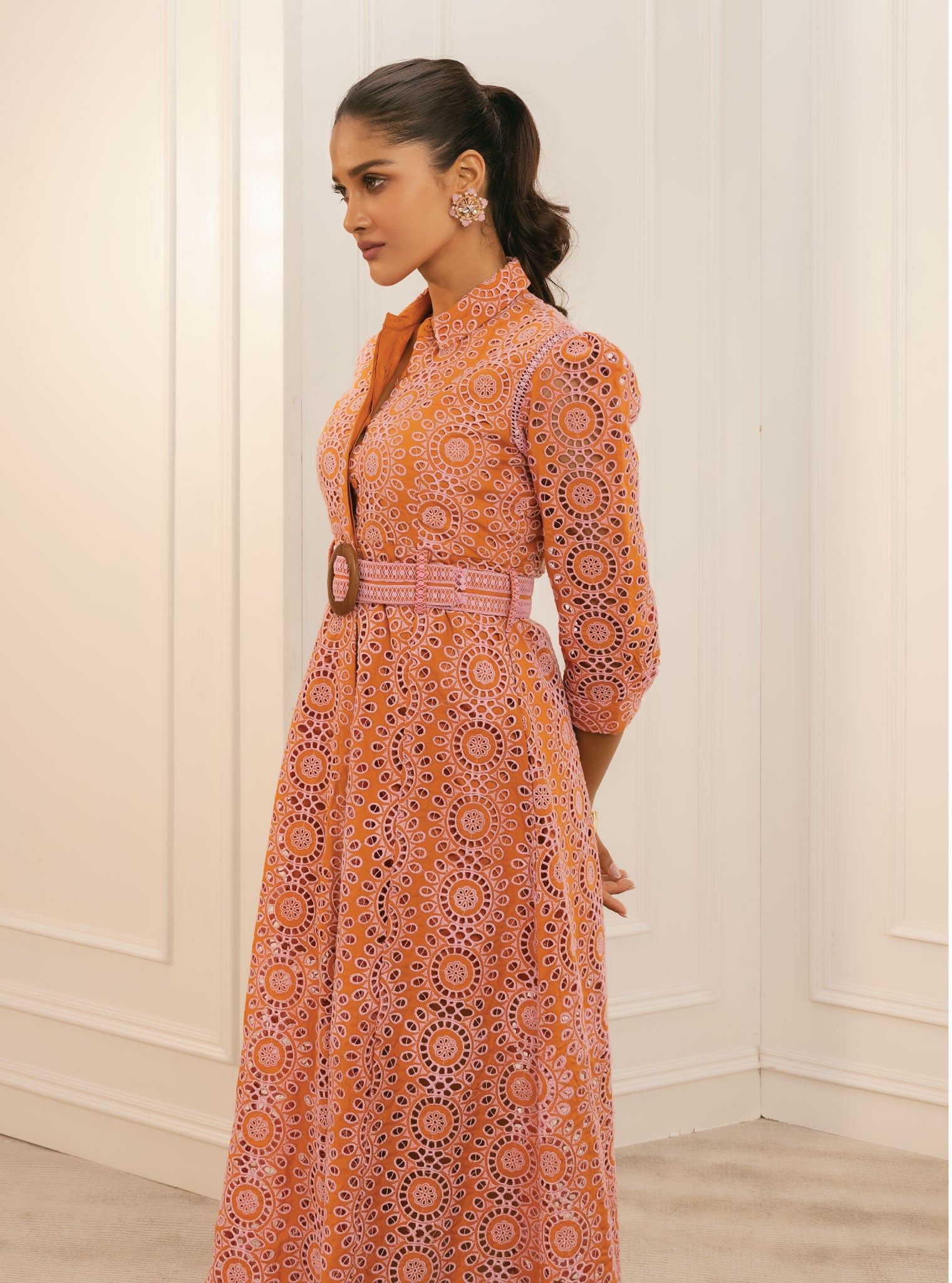 Remy Supima Cotton Orange Dress