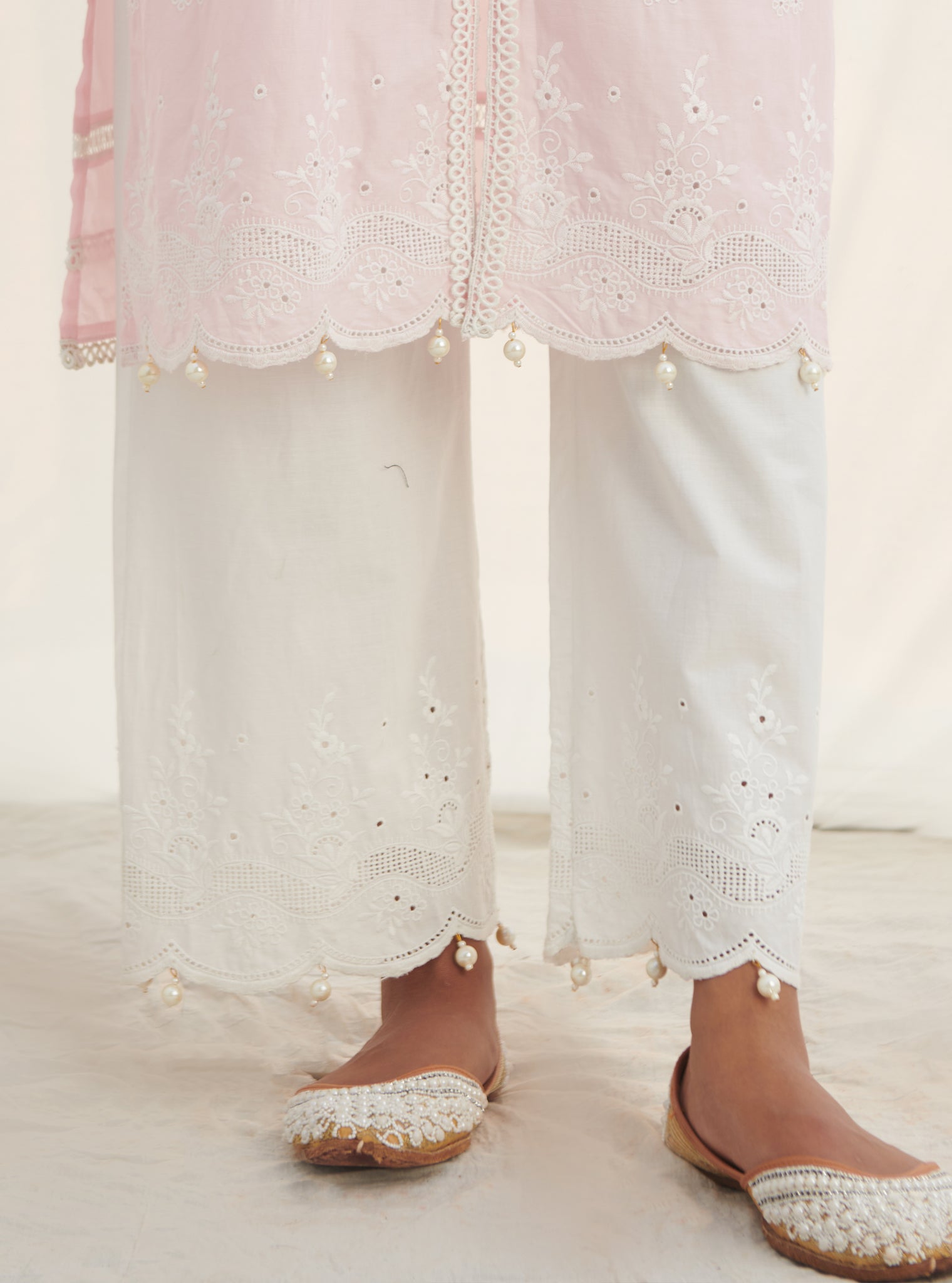 Revora Supima Cotton Pink Kurta Set