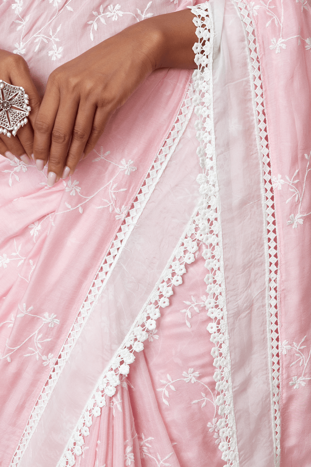 Romance Silk Pink Saree