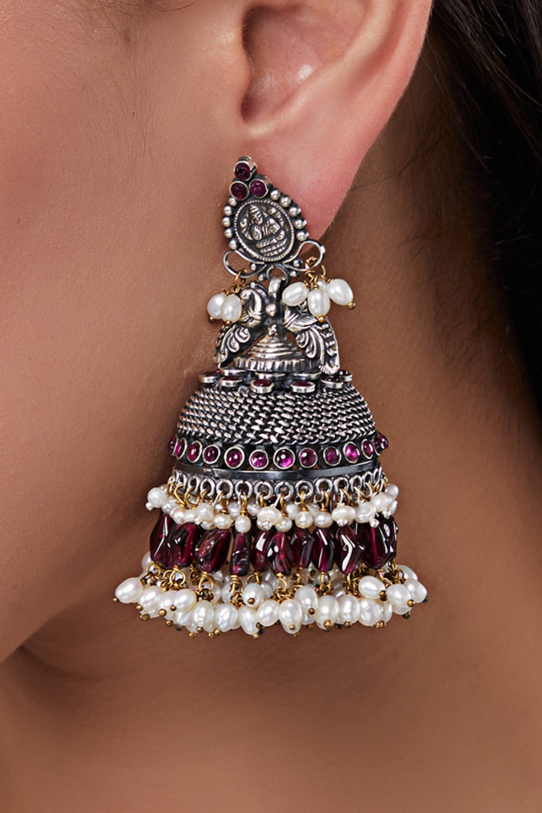 Pure Silver Anuradha Earrings