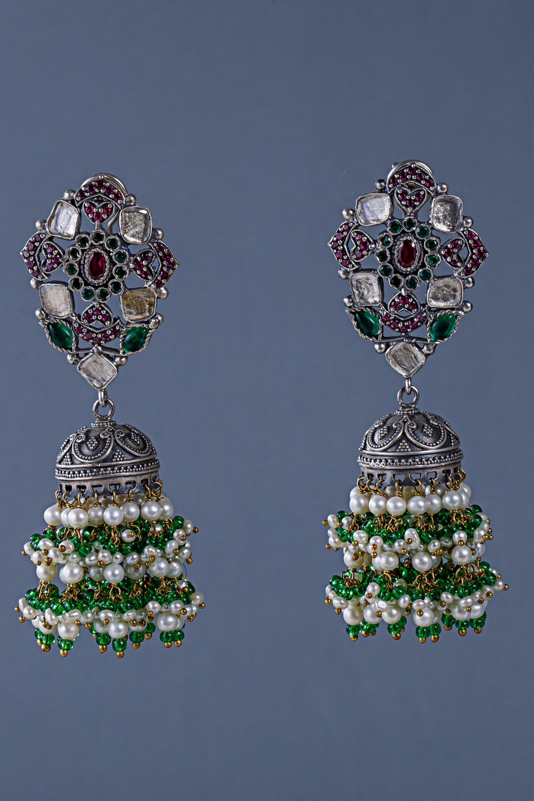 Pure Silver Edwardian Danglers