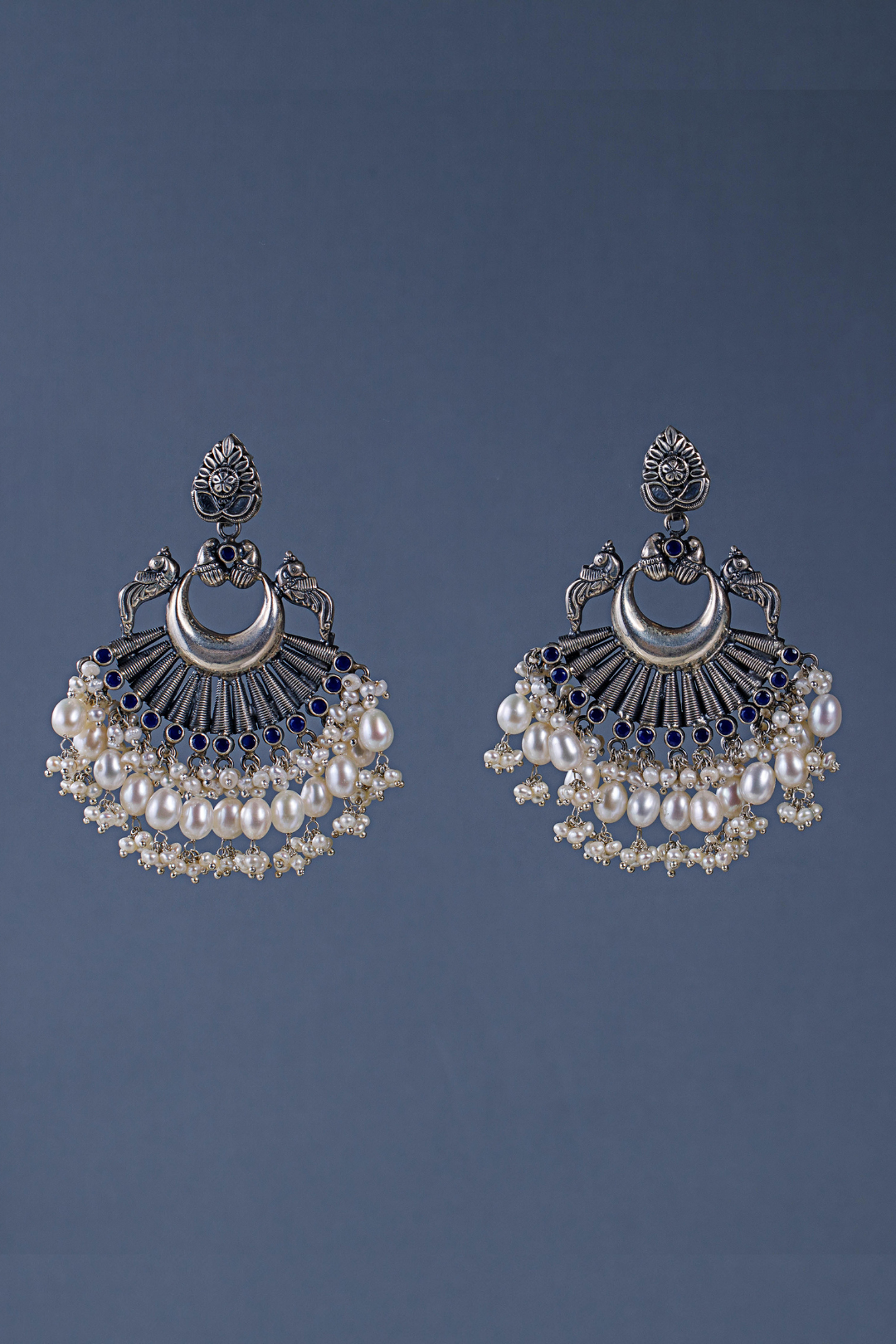 Pure Silver Mihika Kyanite Danglers