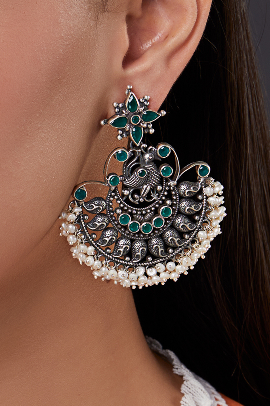 Pure Silver Saumya Earrings