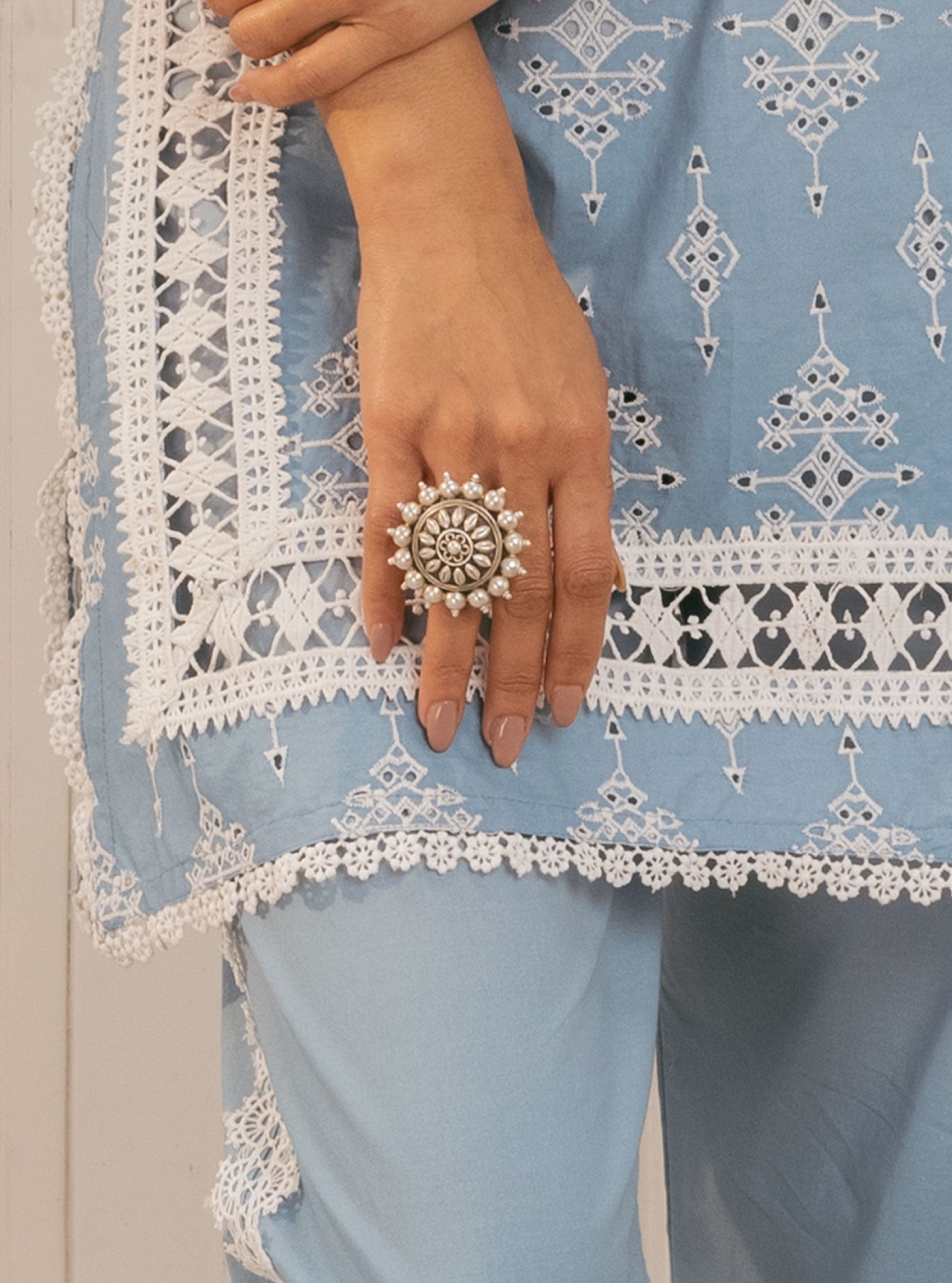 Pure Silver Sabani Ring