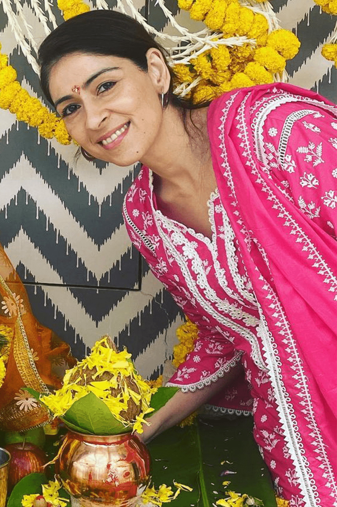 Sierra Supima Cotton Fuchsia Kurta Set