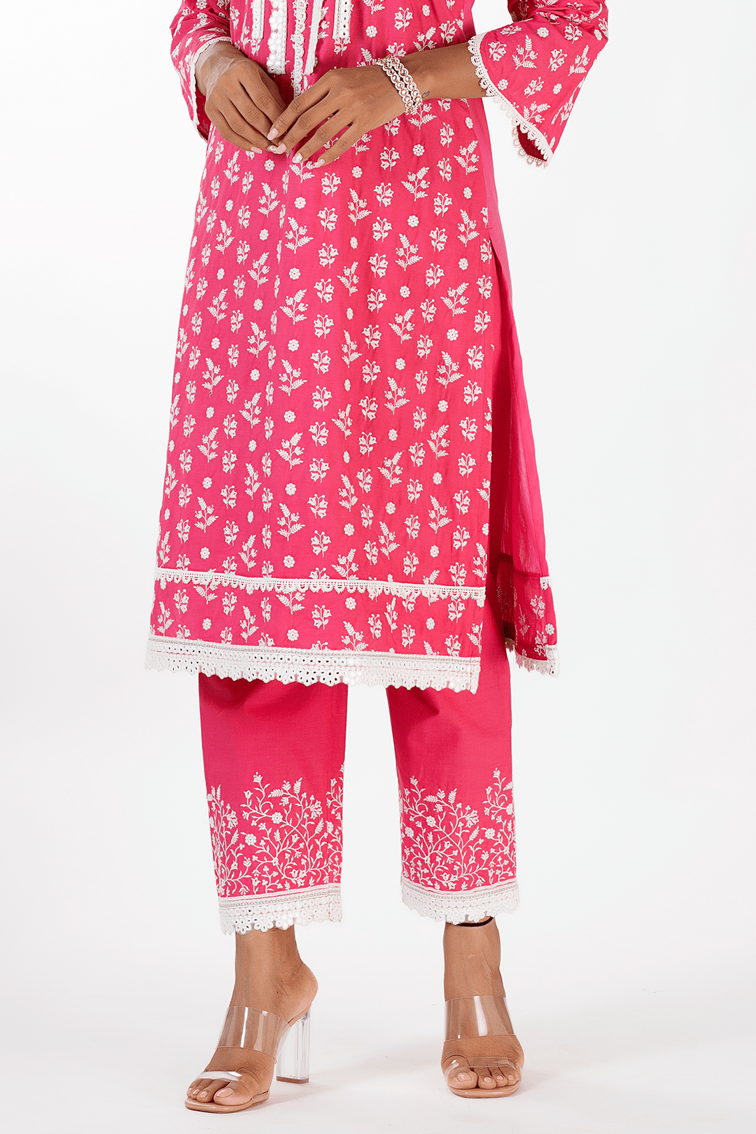Sierra Supima Cotton Fuchsia Kurta Set