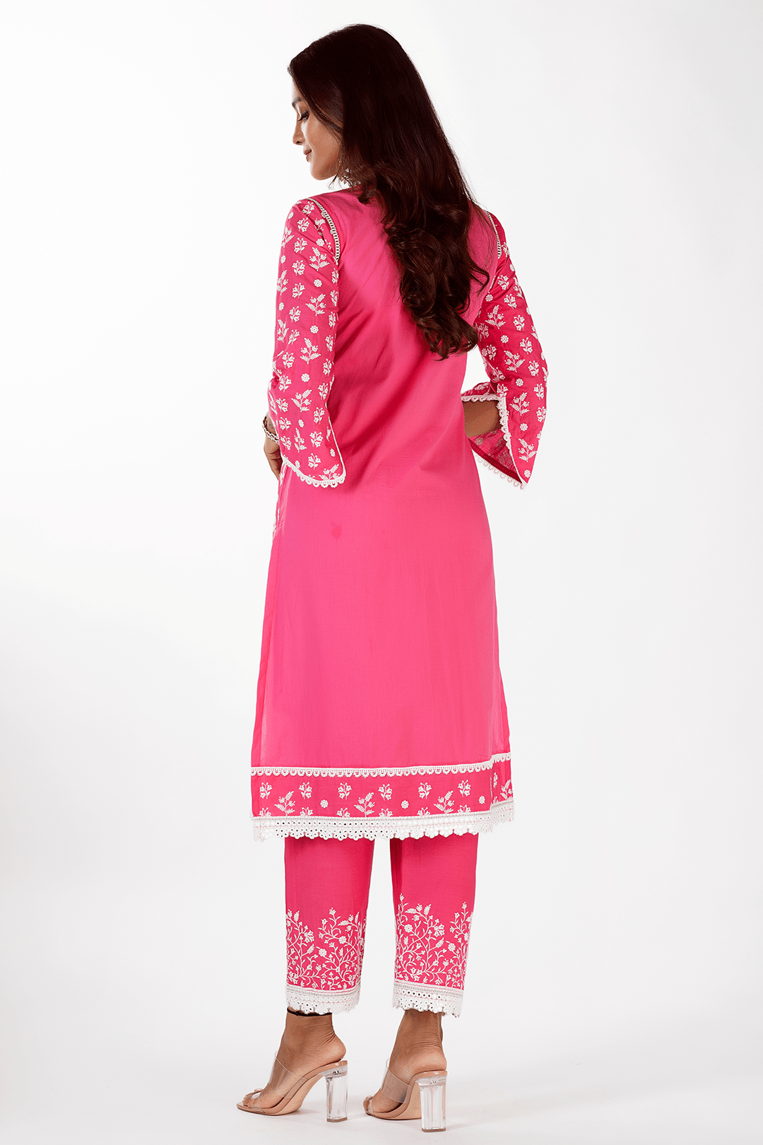 Sierra Supima Cotton Fuchsia Kurta Set