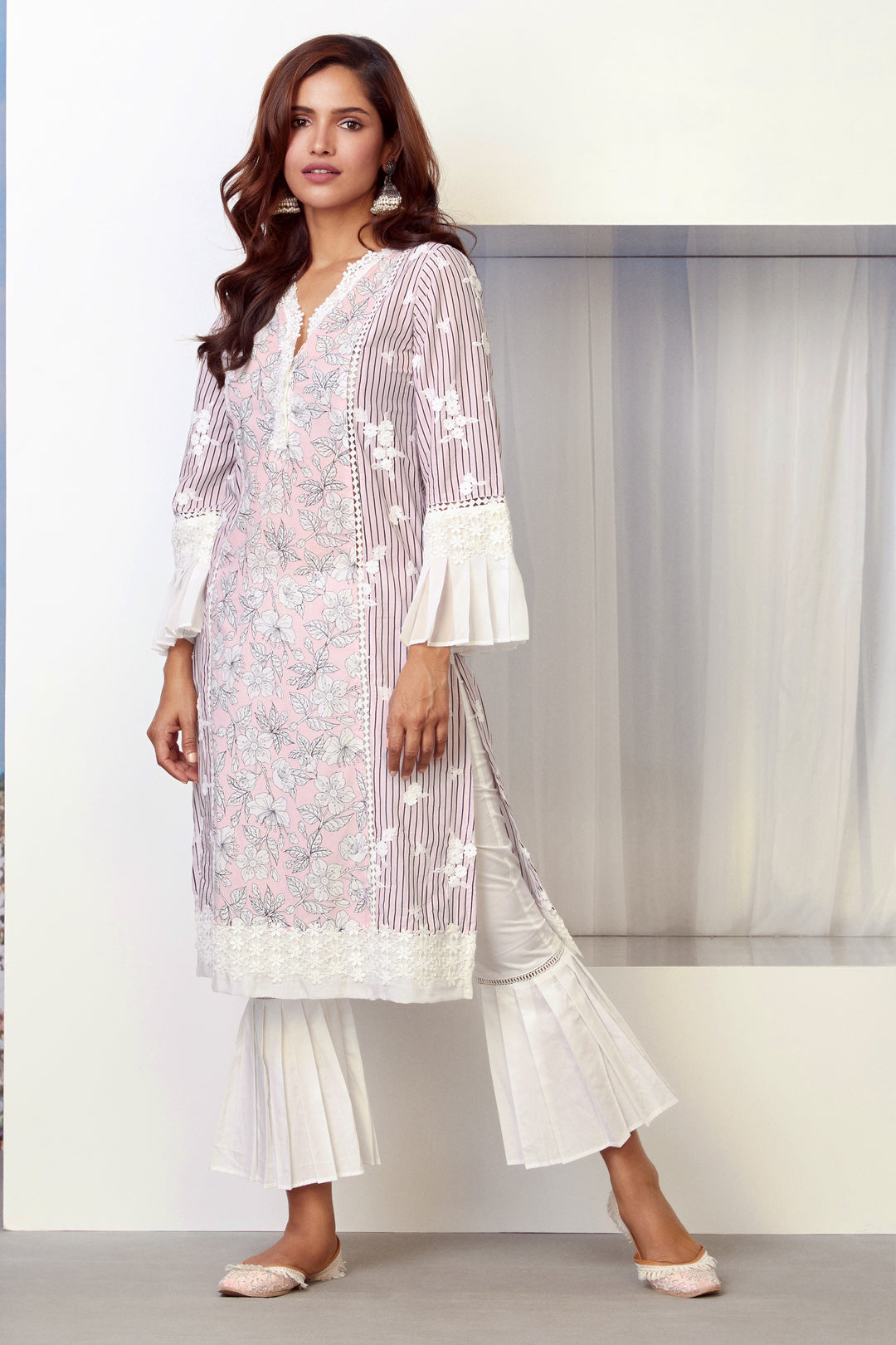 Soho Supima Cotton Pink Kurta Set