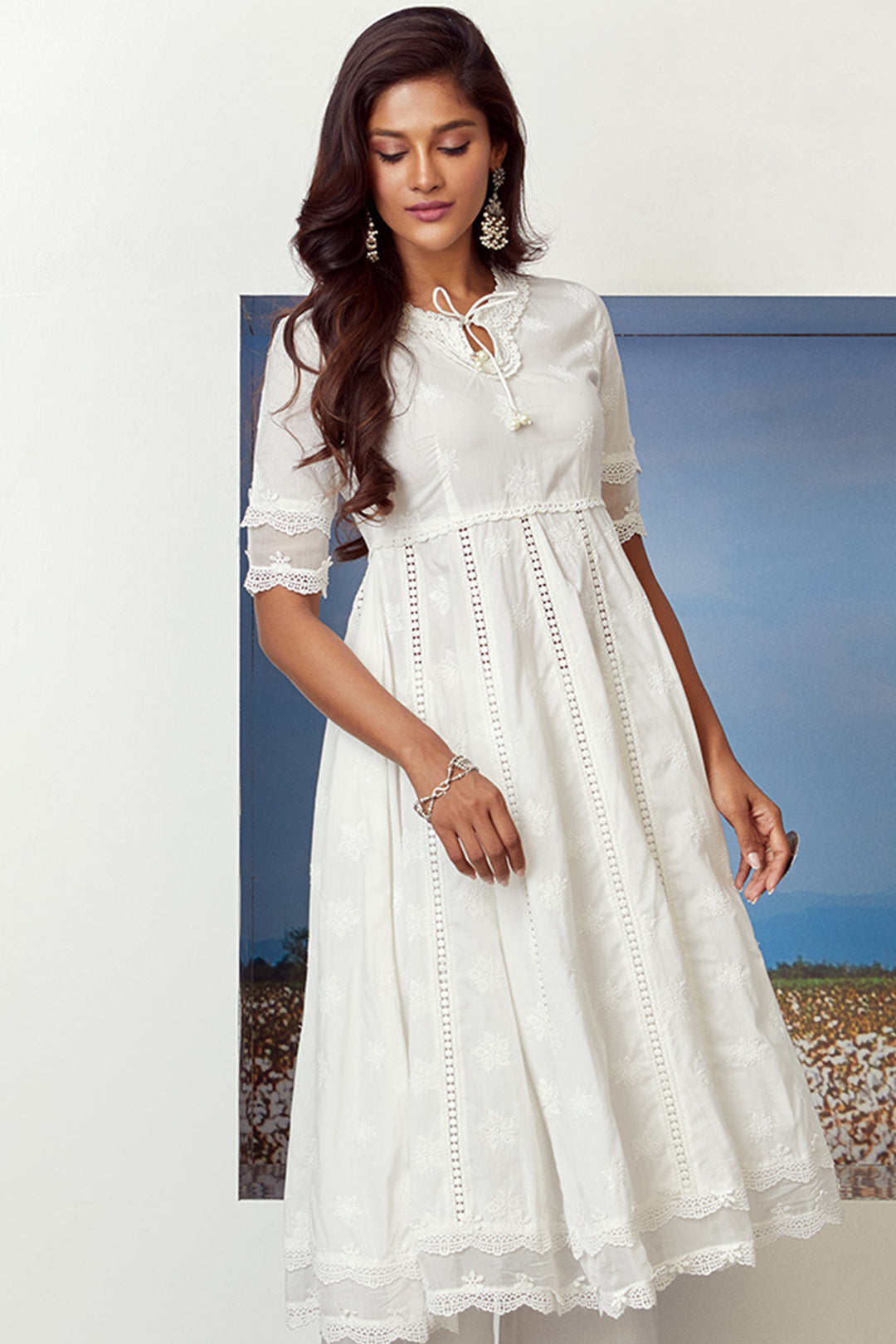 Star Gaze Supima Cotton Kurta with Palazzo Set