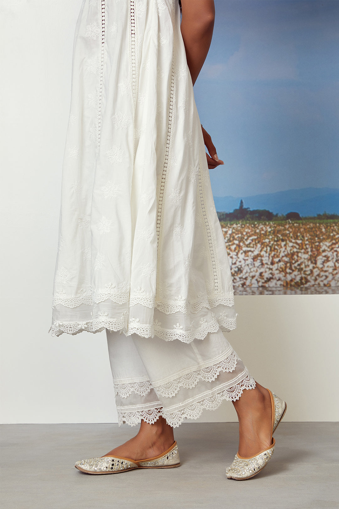 Star Gaze Supima Cotton Kurta with Palazzo Set