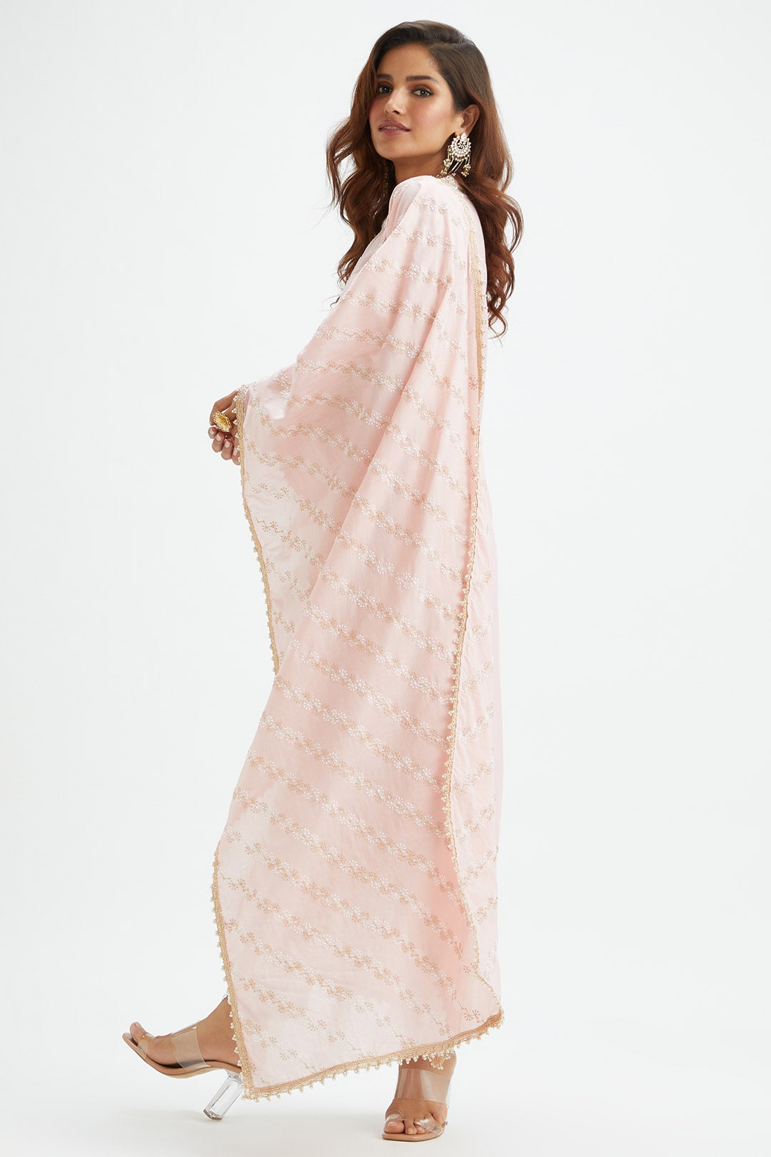 Swan Supima Cotton Pink Kurta Set