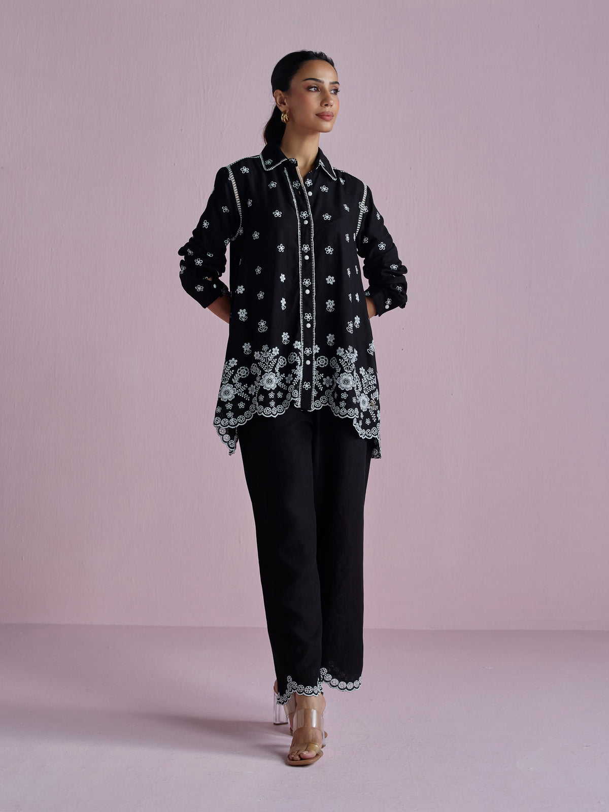 Clement Linen Black Co-ord Set