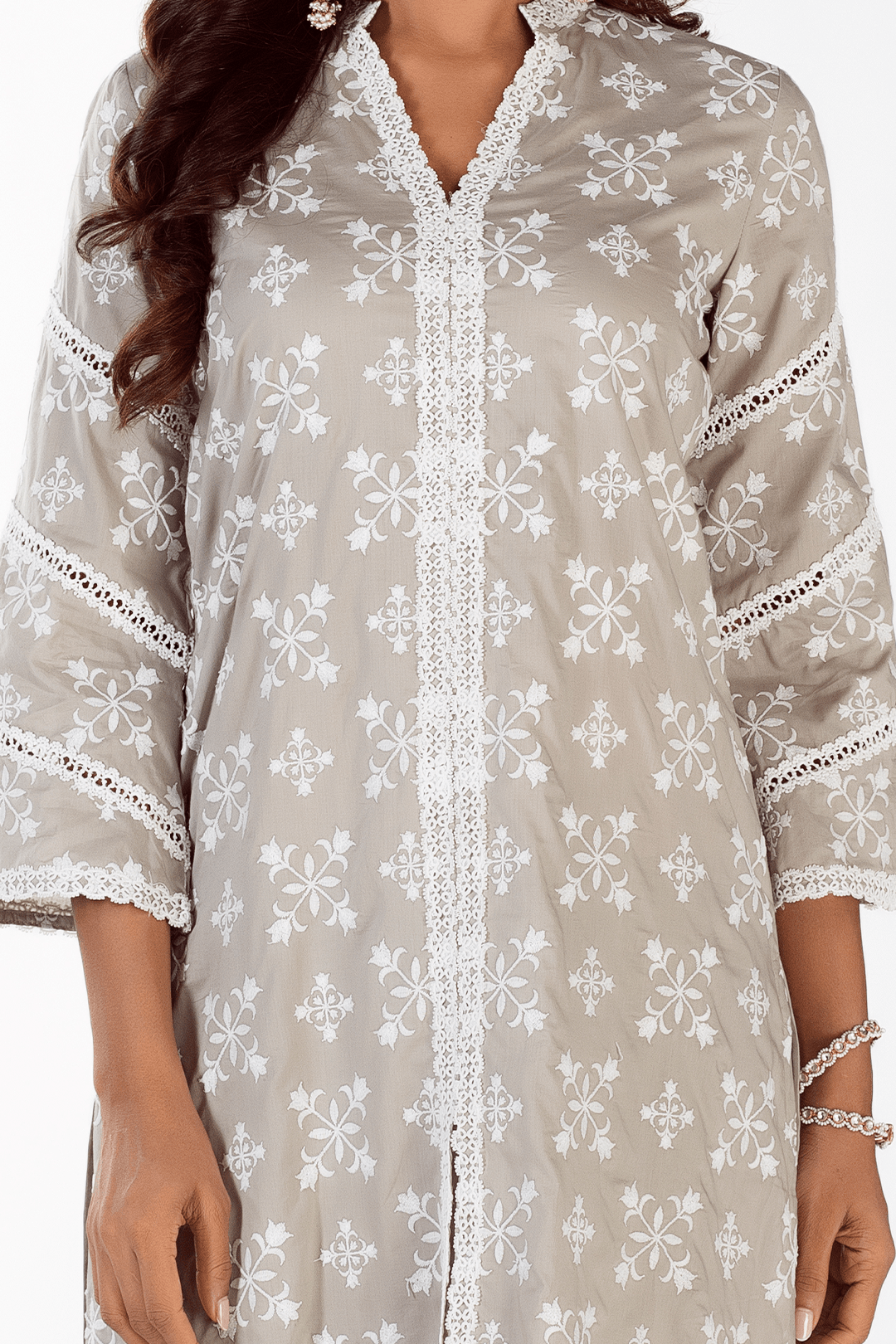 Vera Supima Cotton Grey Kurta Set
