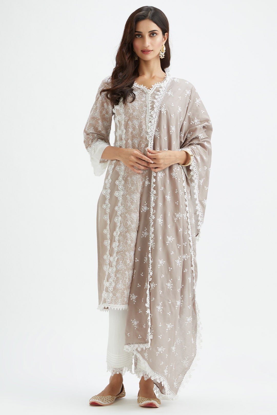 Vireo Supima Cotton Grey Pyjama Set