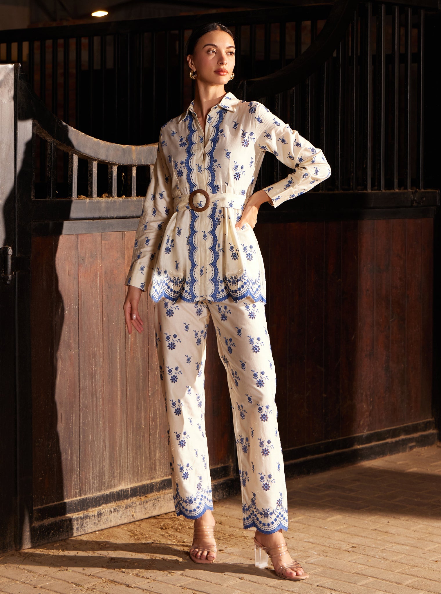 Daphne Pima Off White Co-ord Set