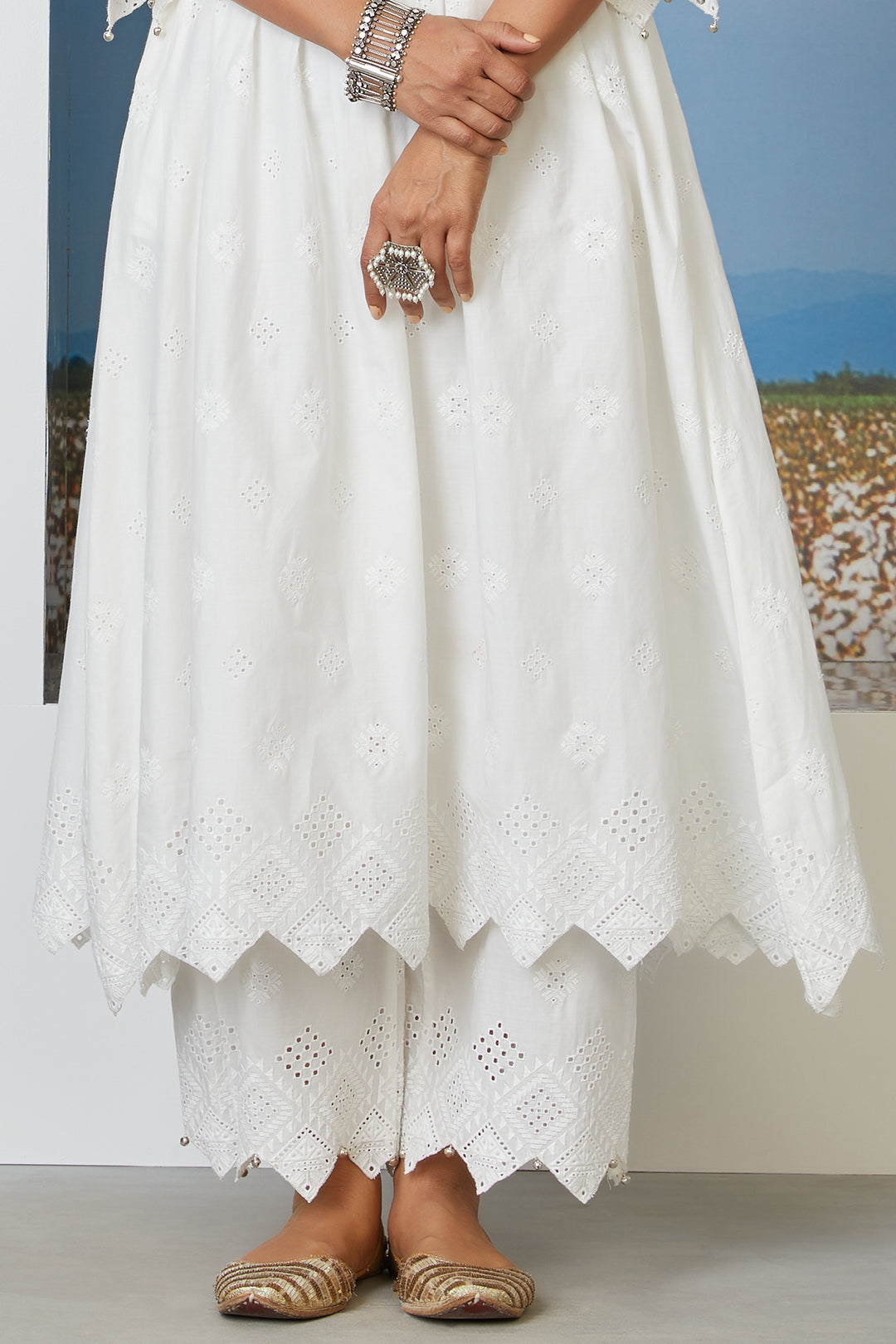 Warm Glow Supima Cotton Kurta with Palazzo Set