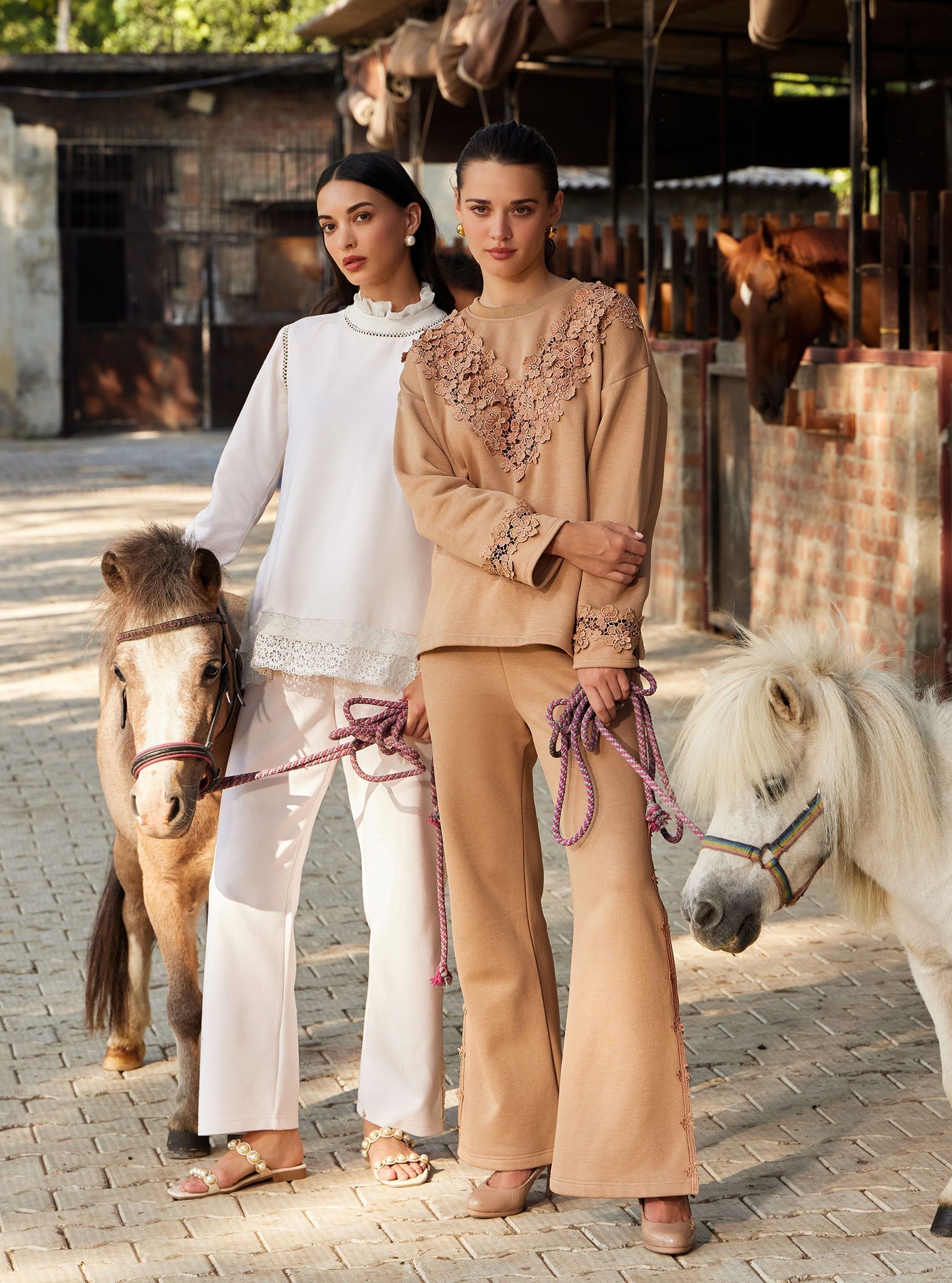 Meleta Spacer Cream Co-ord Set