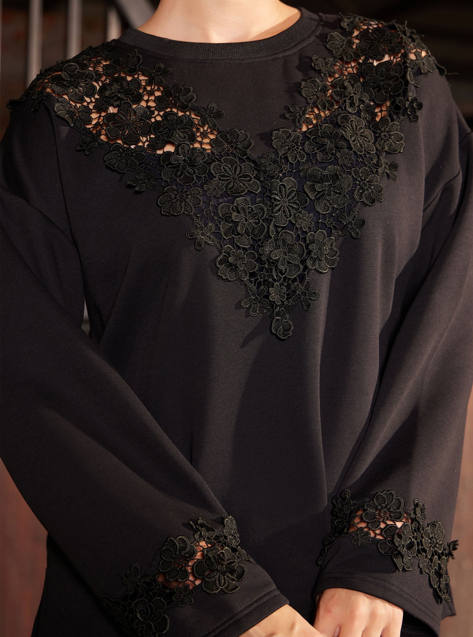 Circe Fleece Black Co-ord Set