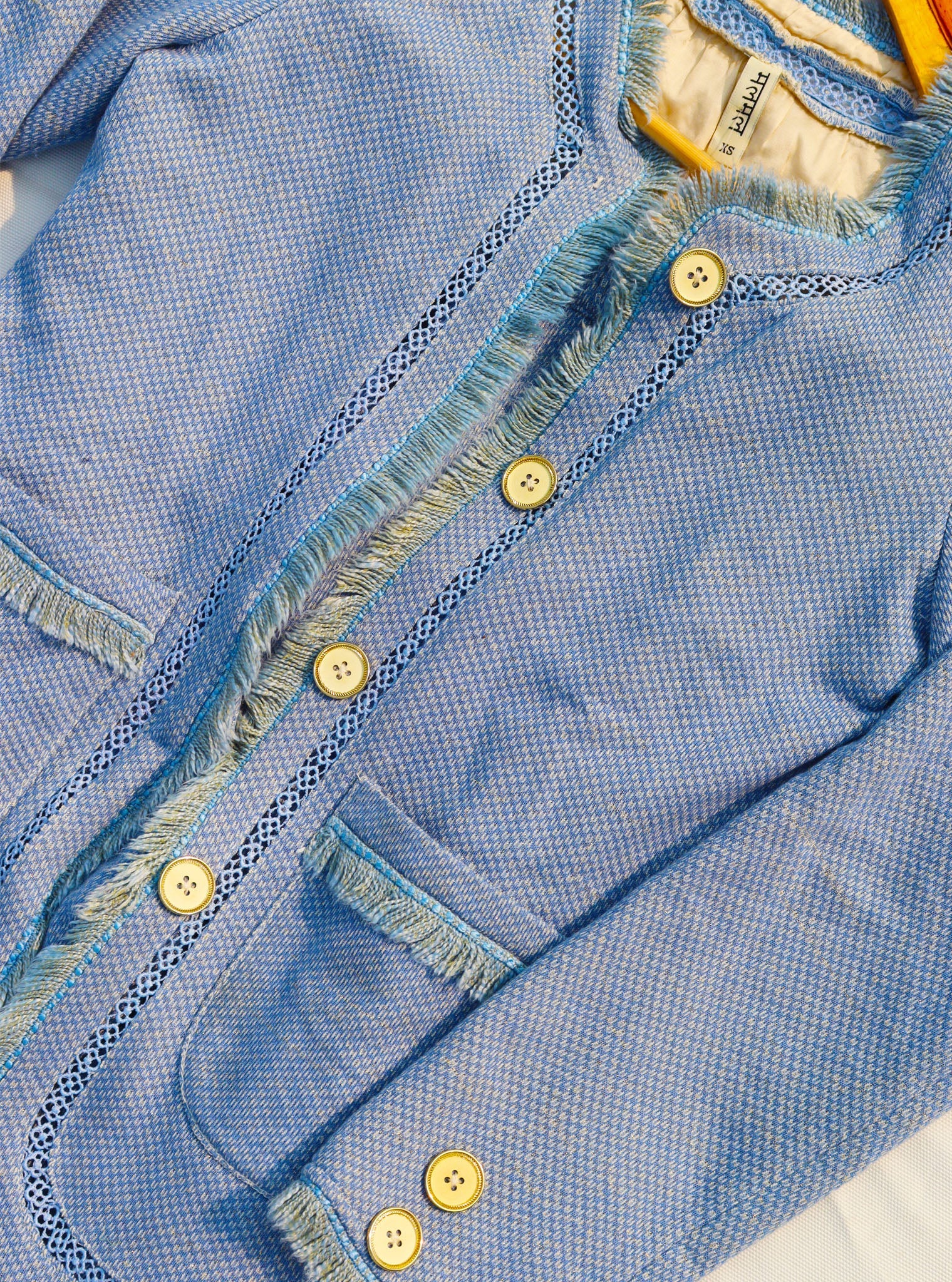 Tansy Lurex Net Blue Co-ord Set