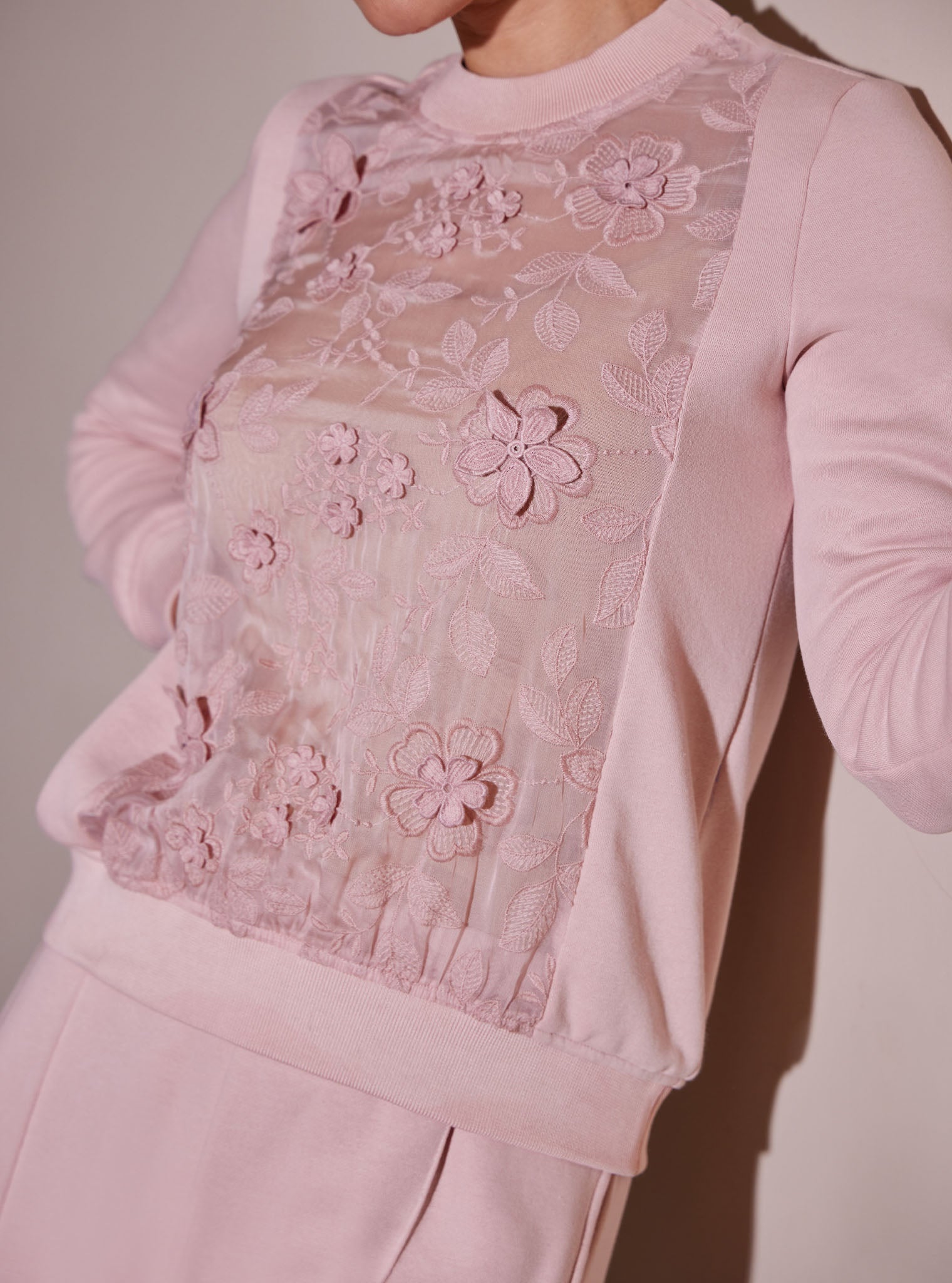 Nesoi Fleece Pink Co-ord Set