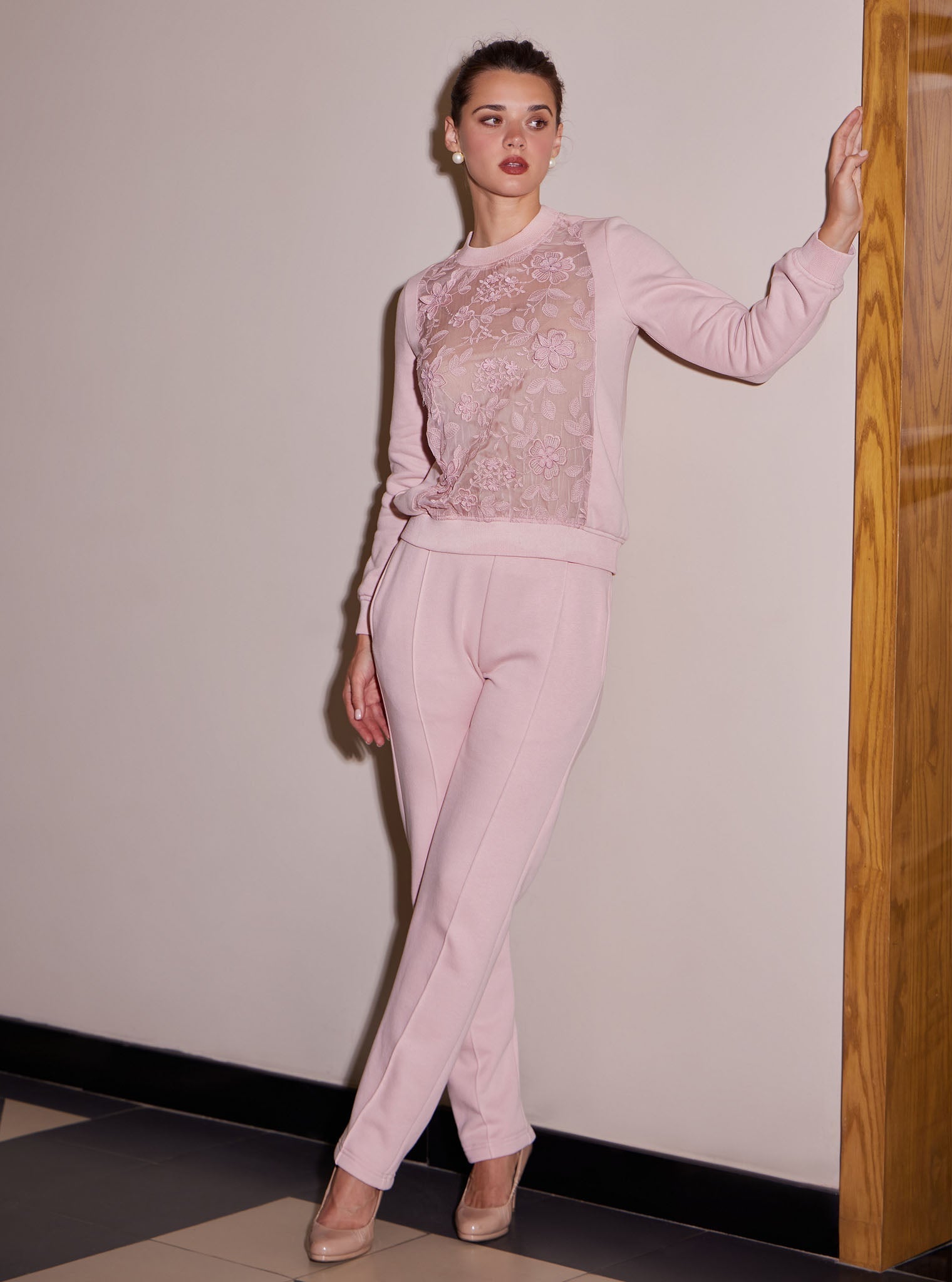Nesoi Fleece Pink Co-ord Set
