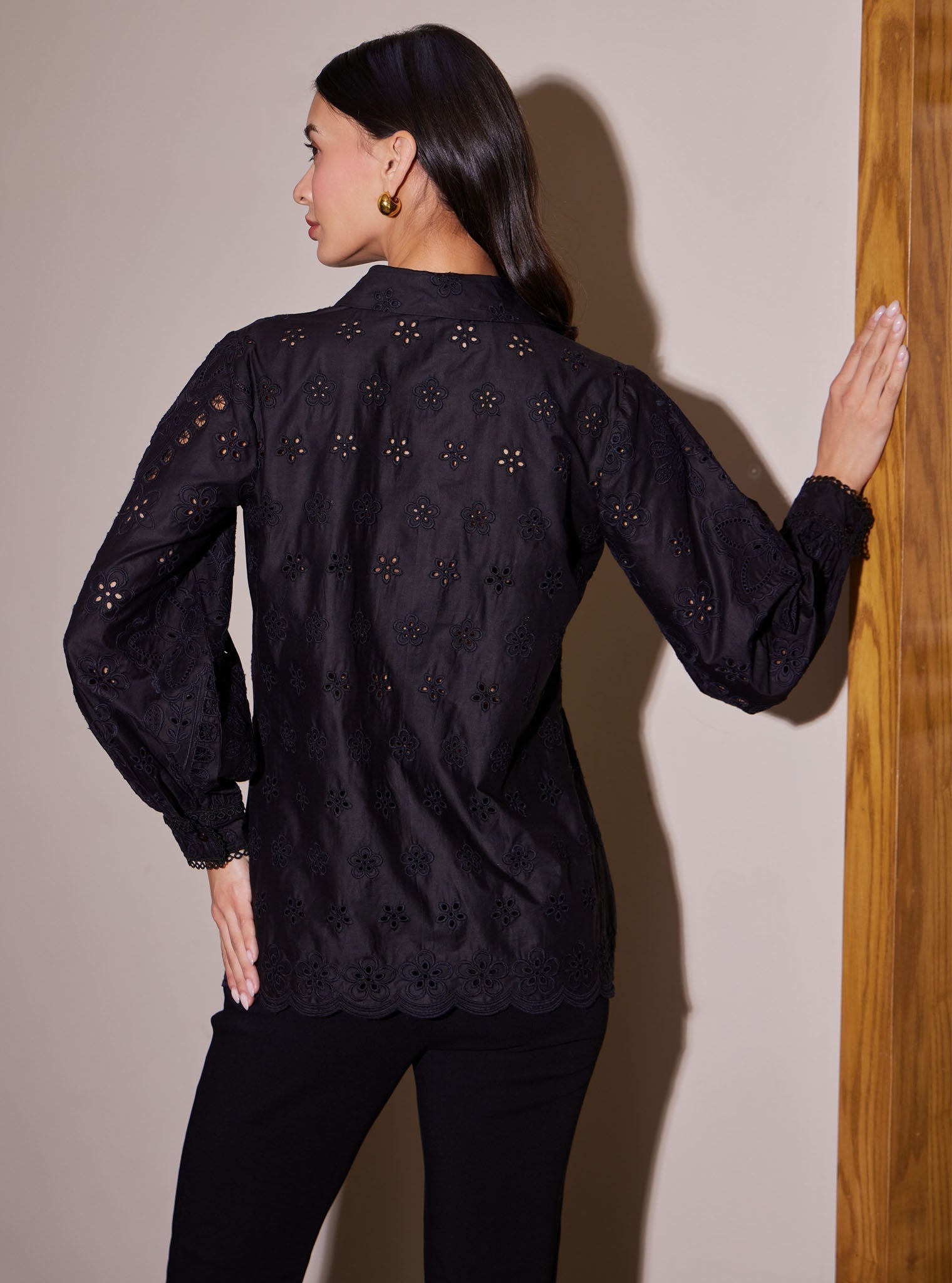 Metis Supima Cotton Black Shirt