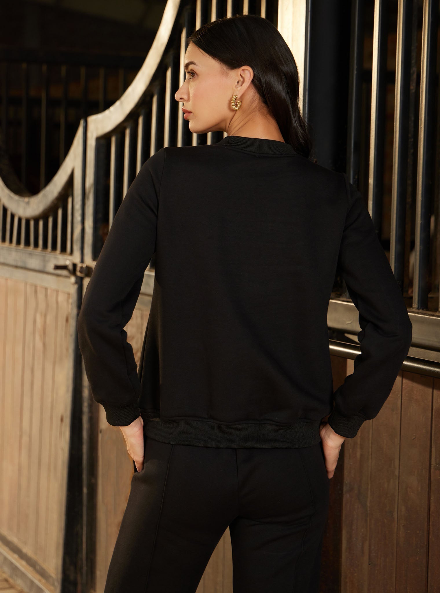 Nesoi Fleece Black Co-ord Set