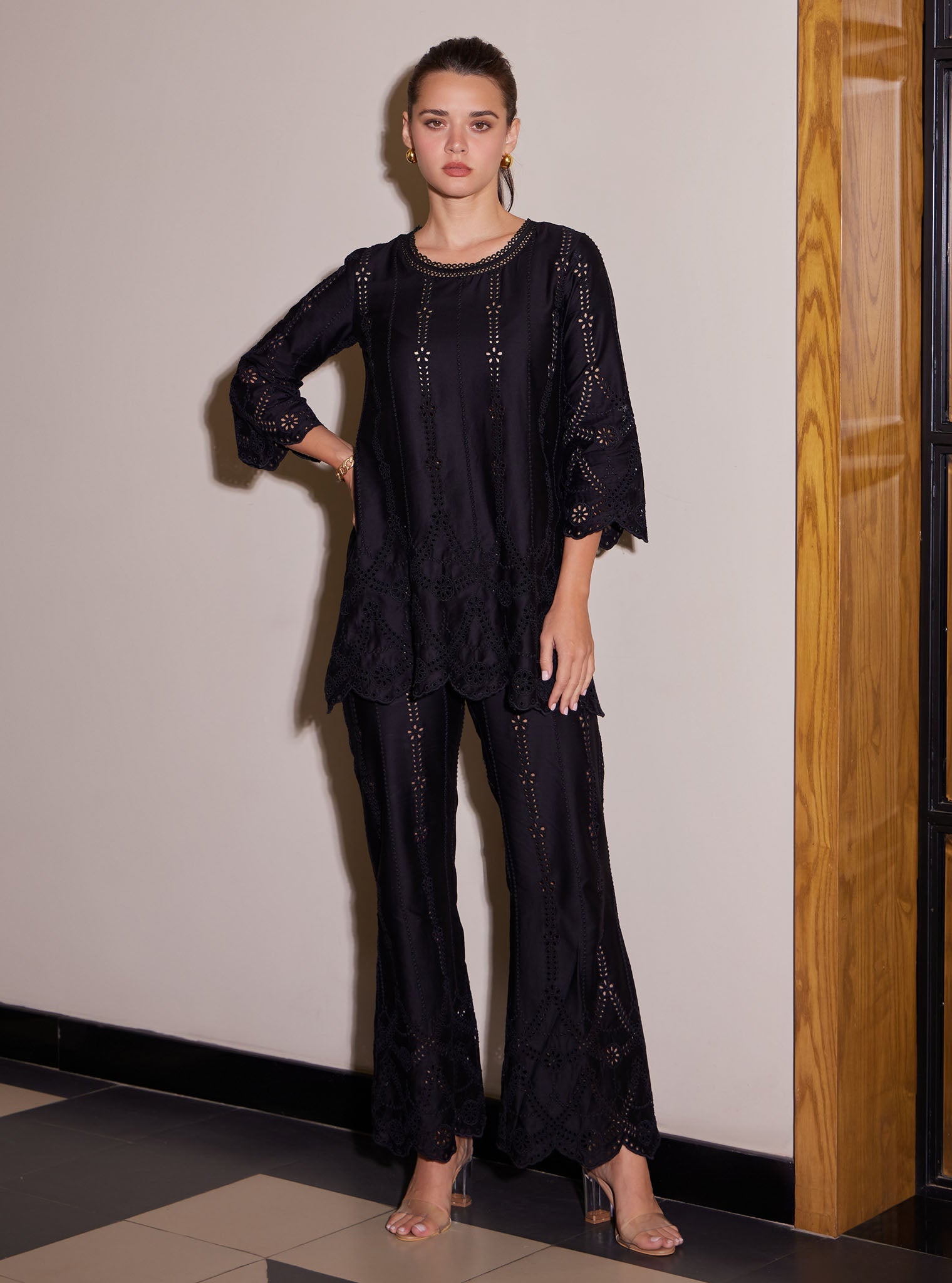 Athena Pima Black Co-ord Set