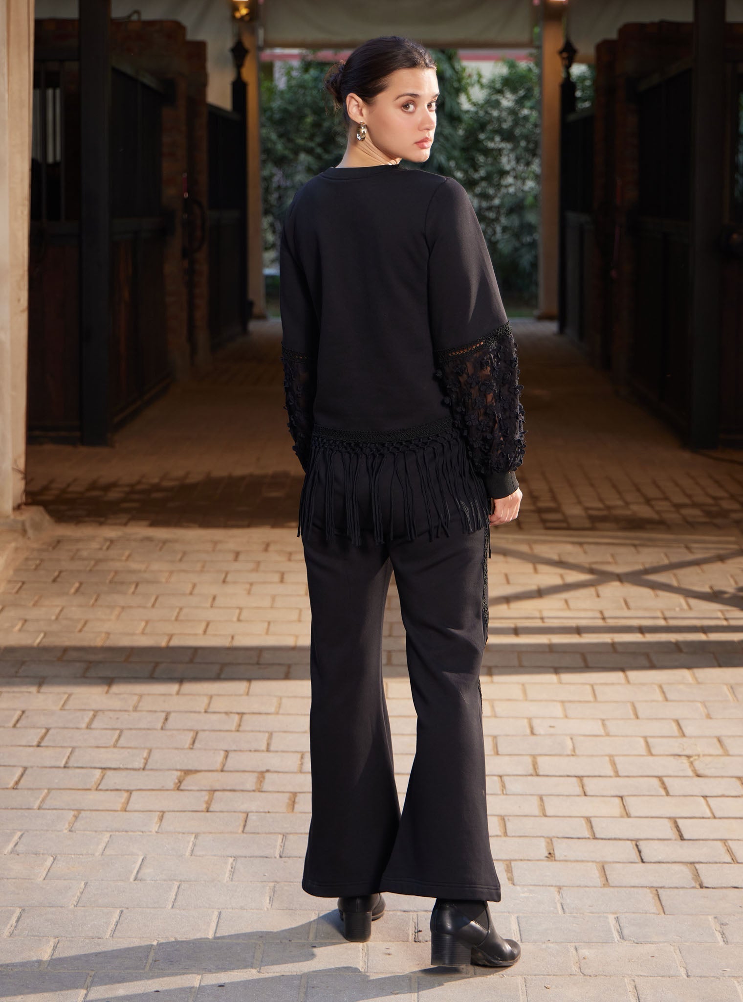 Althea Fleece Black Co-ord Set