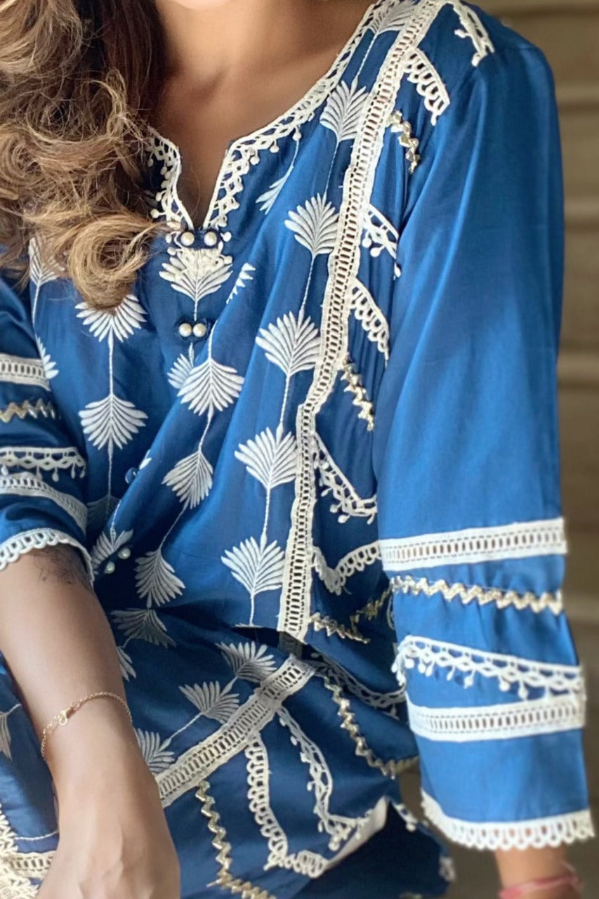 Keiko Pima Satin Pant Set