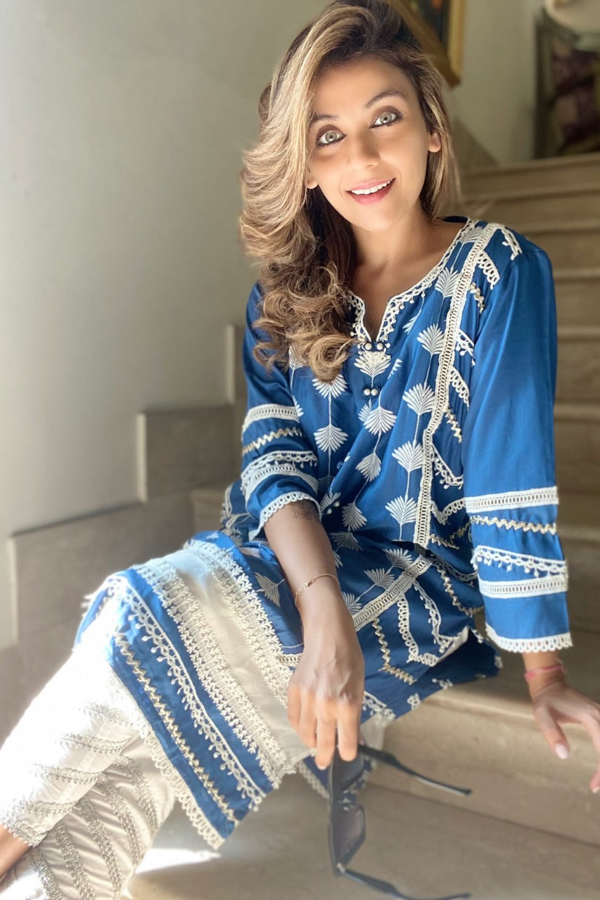 Keiko Pima Satin Pant Set