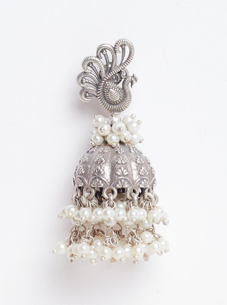 Pure Silver Kalki Jhumka