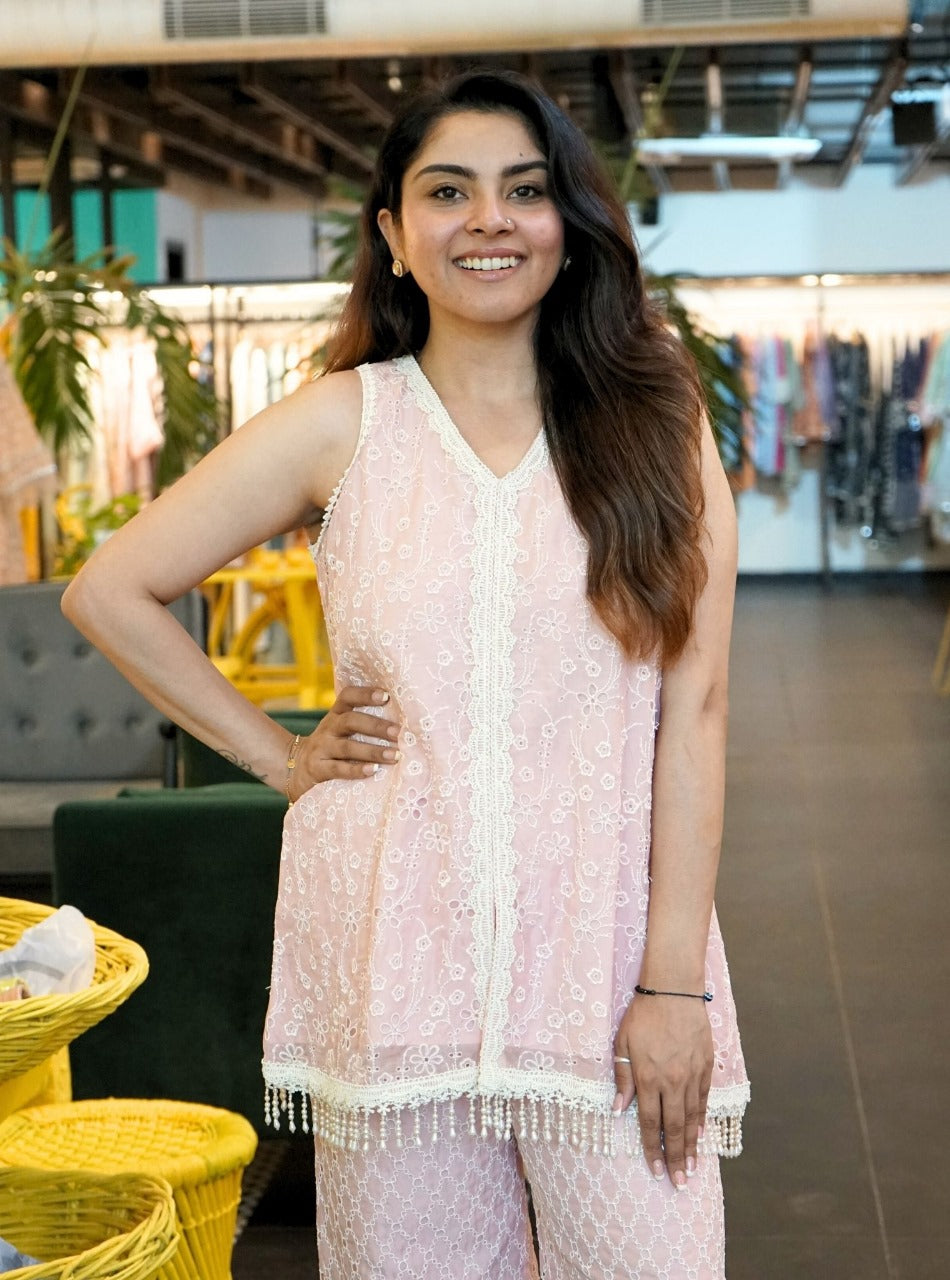 Rehanshi Supima Cotton Pink Co-ord Set