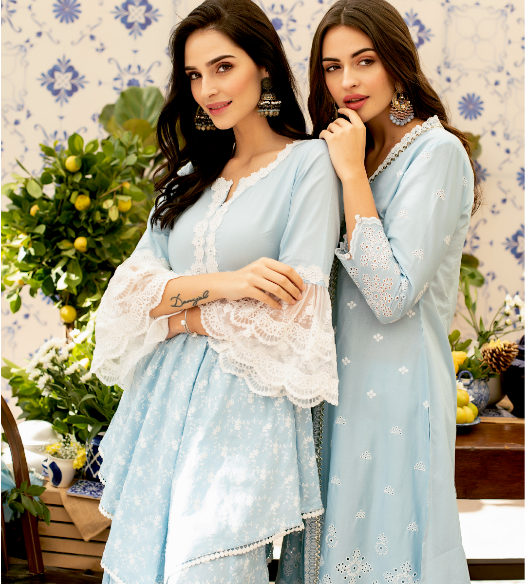 Ariana Supima Cotton Kurta with Sharara Set