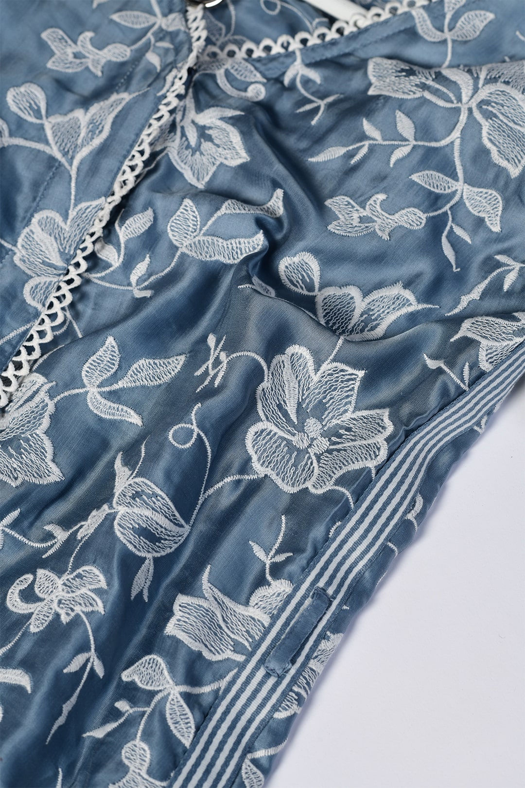 Caroline Cupro Blue Co-Ord Set