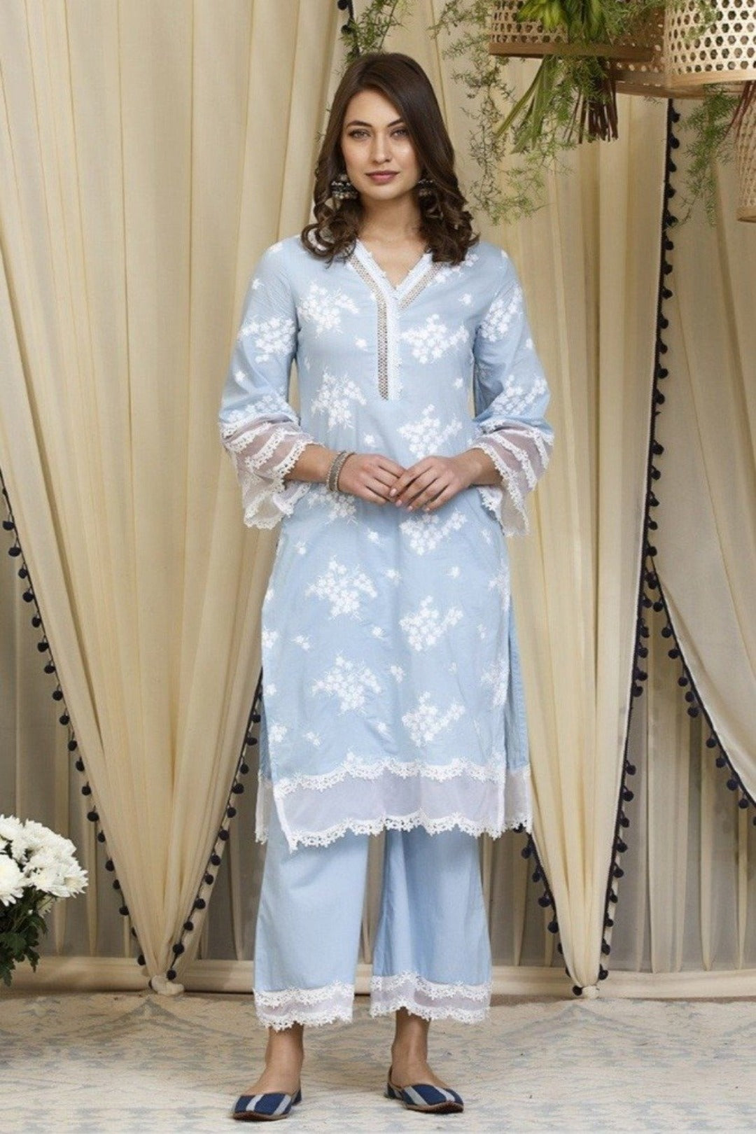 Lola Supima Cotton Kurta with Palazzo Set