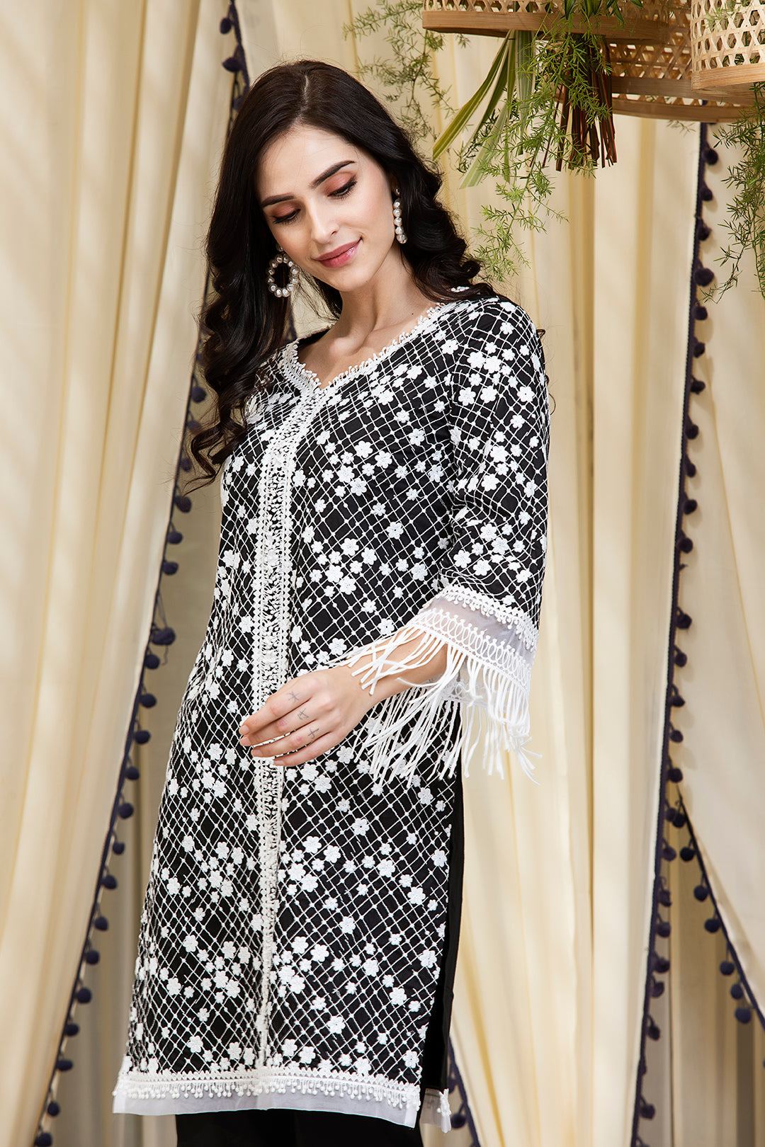 Lina Supima Cotton Kurta with Palazzo Set