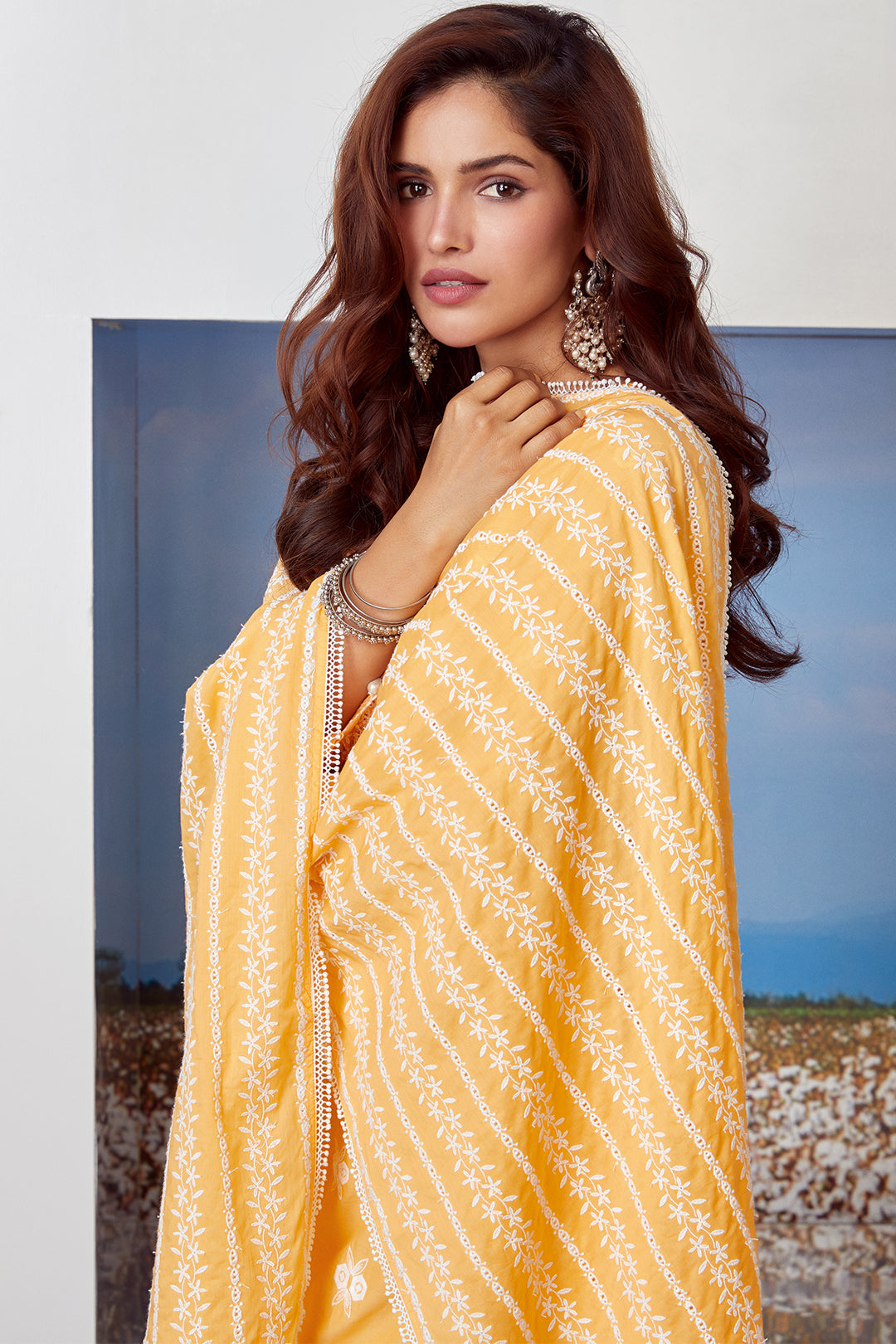 Dawn Supima Cotton Orange Kurta Set