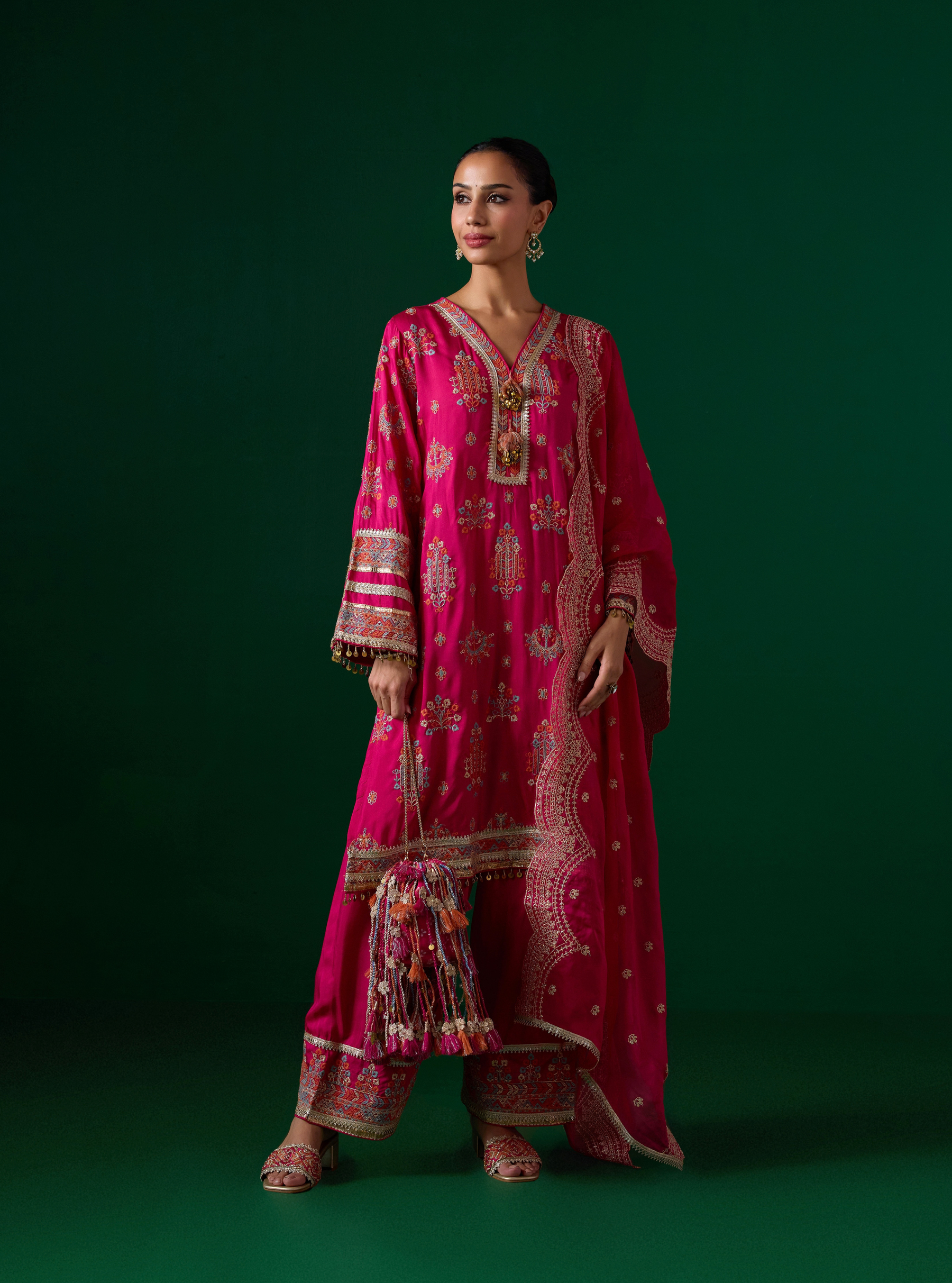 Noreya Lawn Fuschia Kurta Set