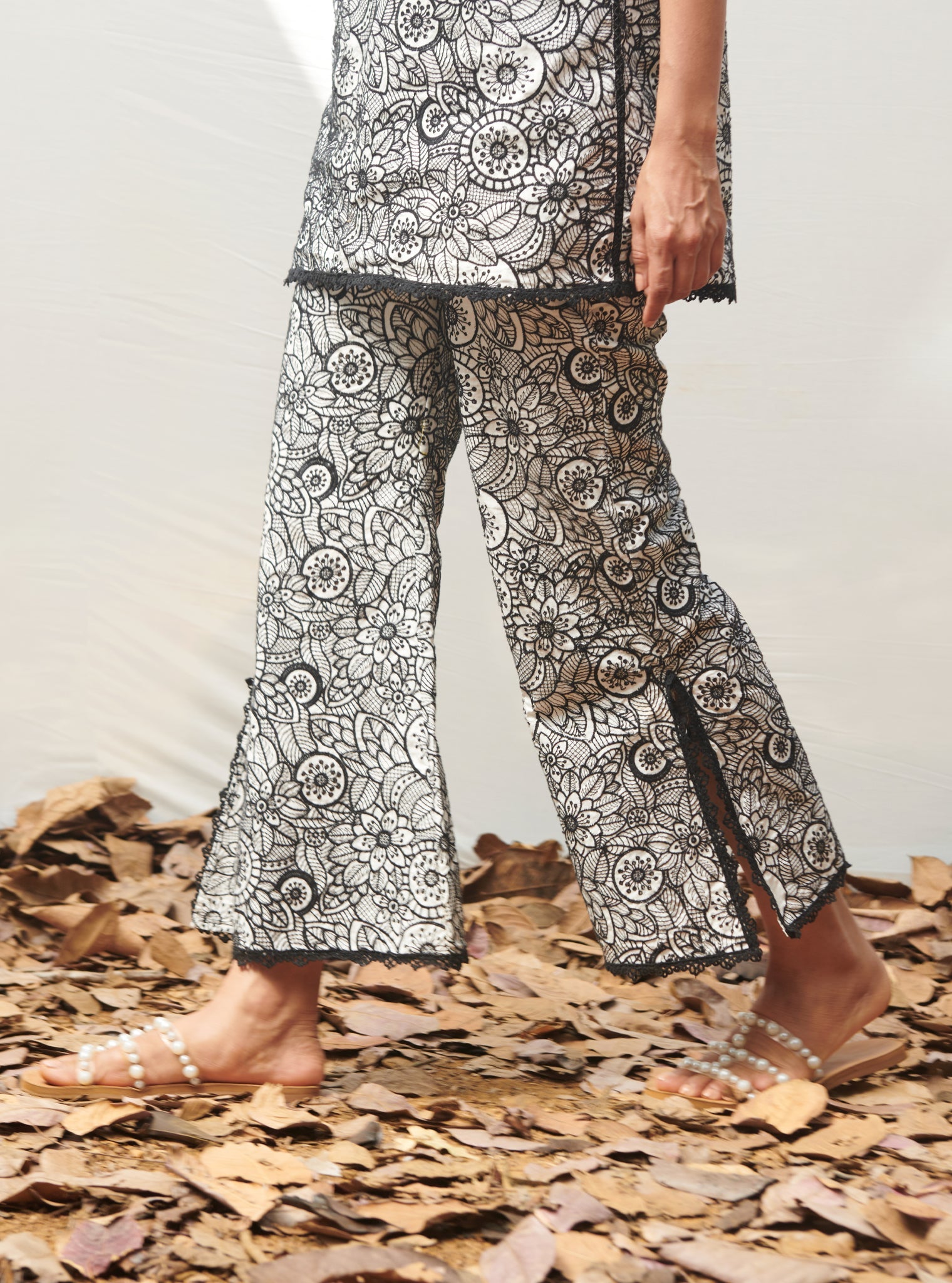 Gardenia Supima Cotton White Co-ord Set