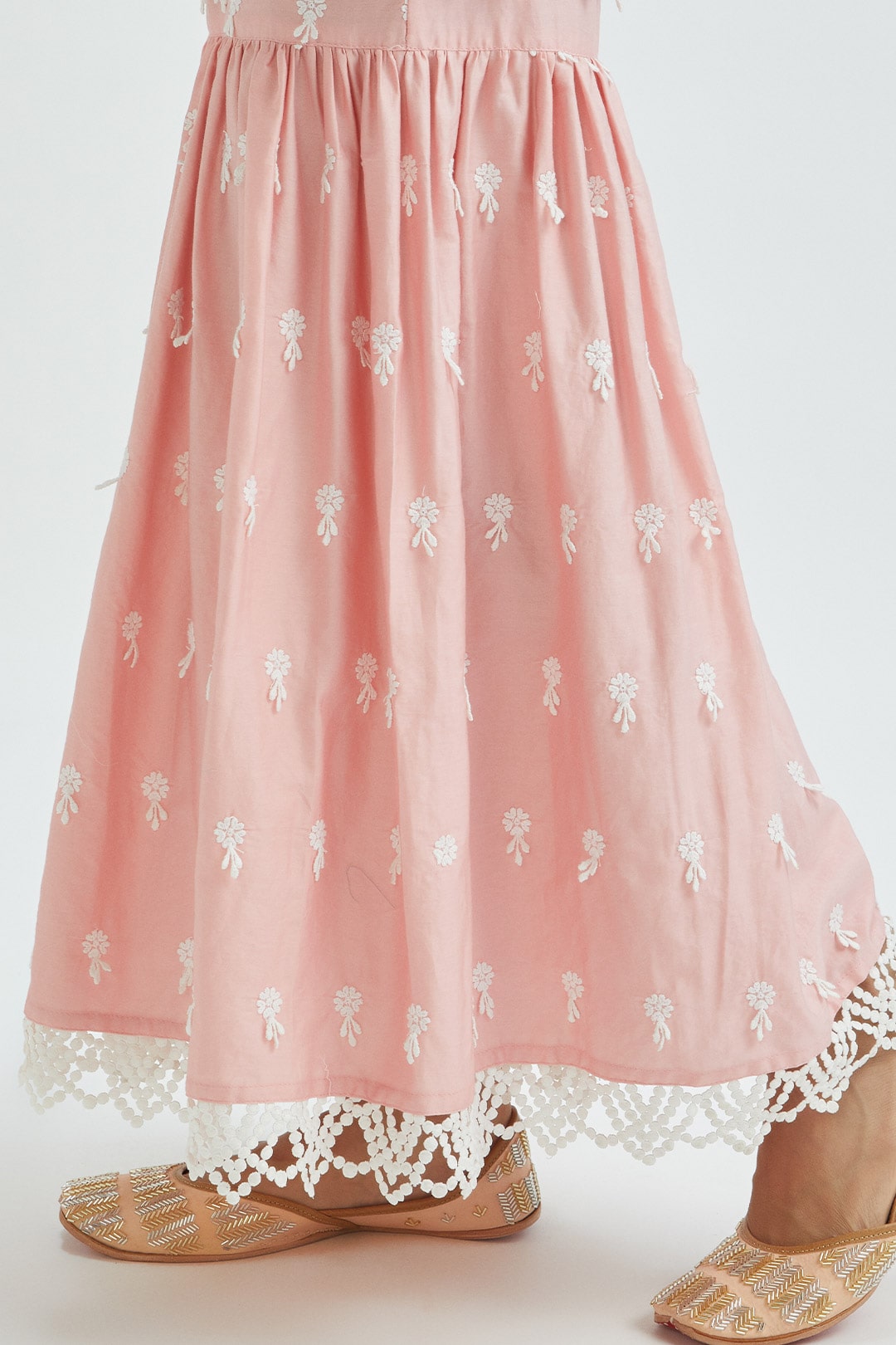 Hayes Supima Satin Pink Kurta Set