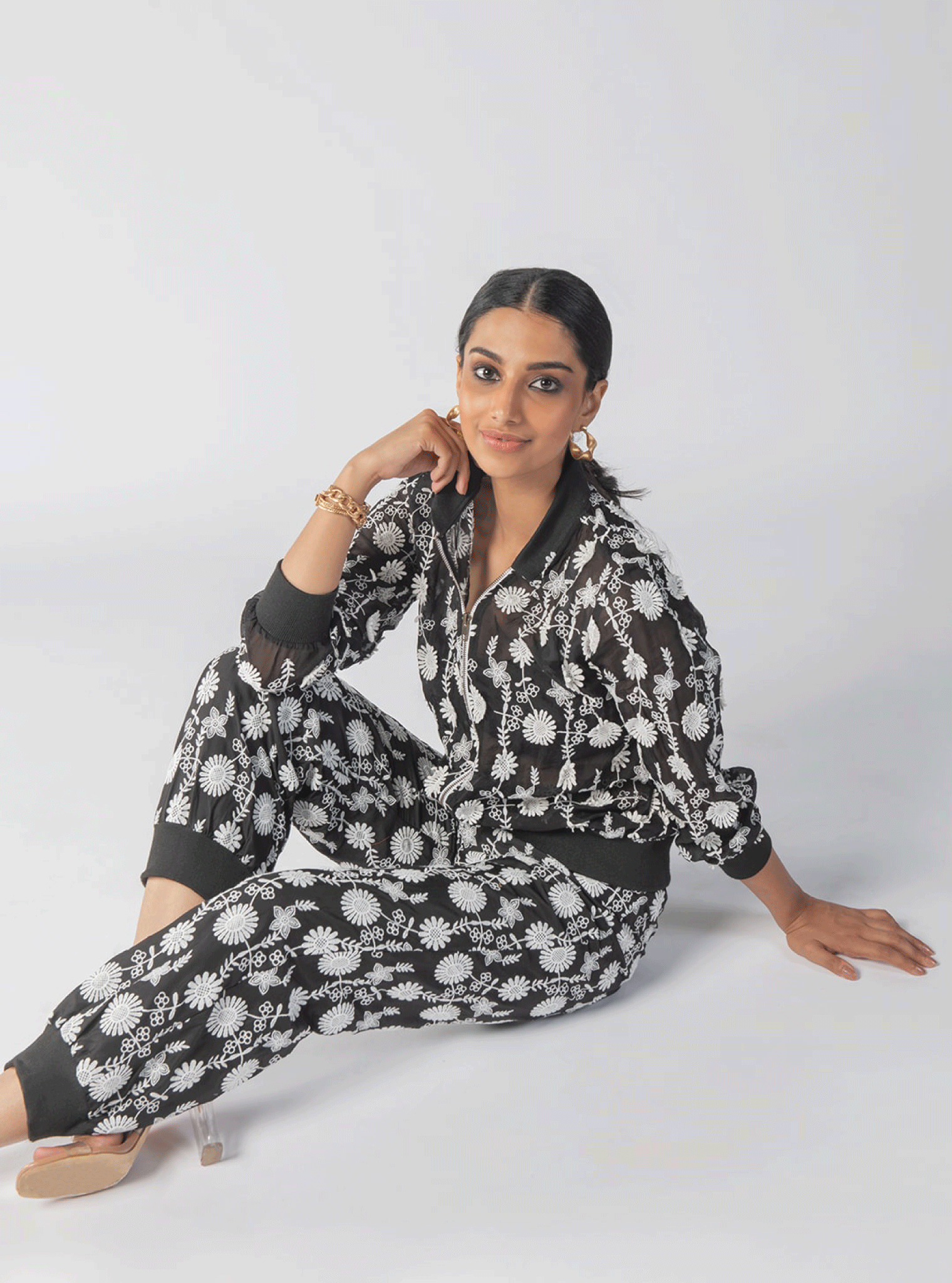 Juniper Organza Black Co-Ord Set