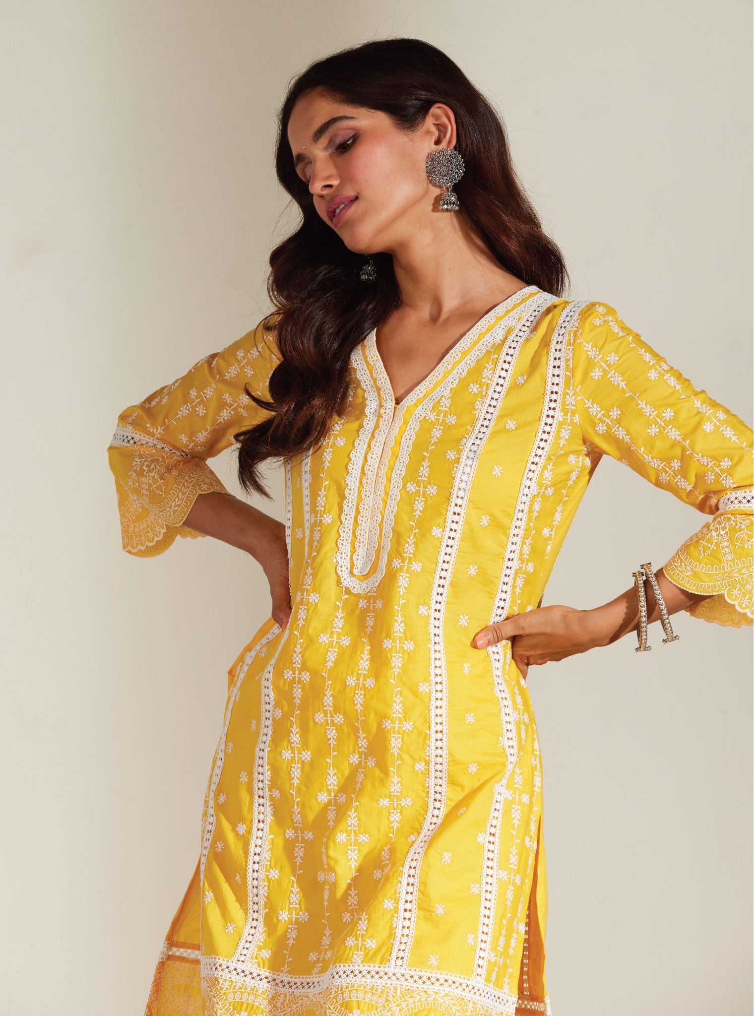 Melanie Supima Cotton Mango Kurta Set